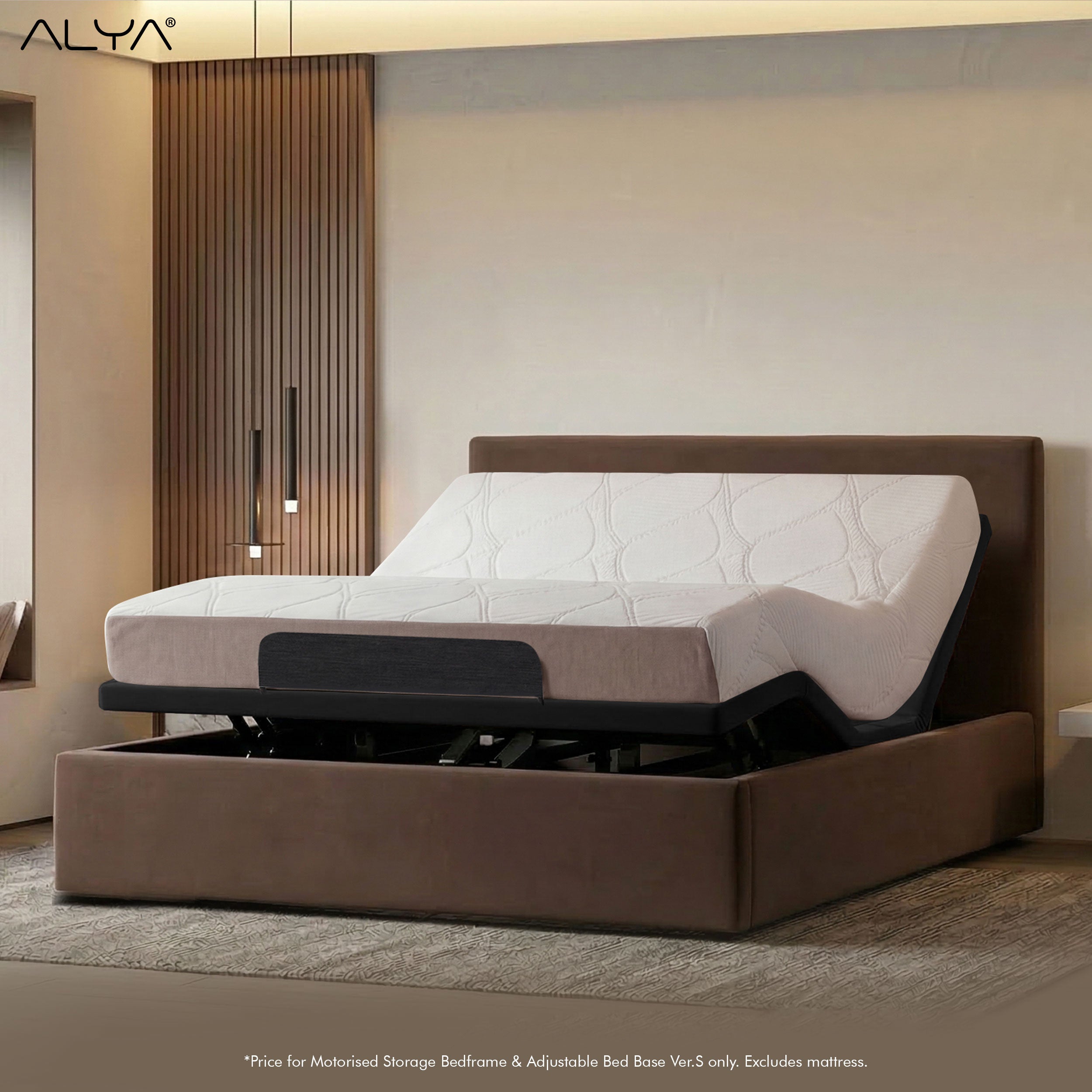 ALYA® Motorised Storage Bedframe & Adjustable Bed Base Ver. S