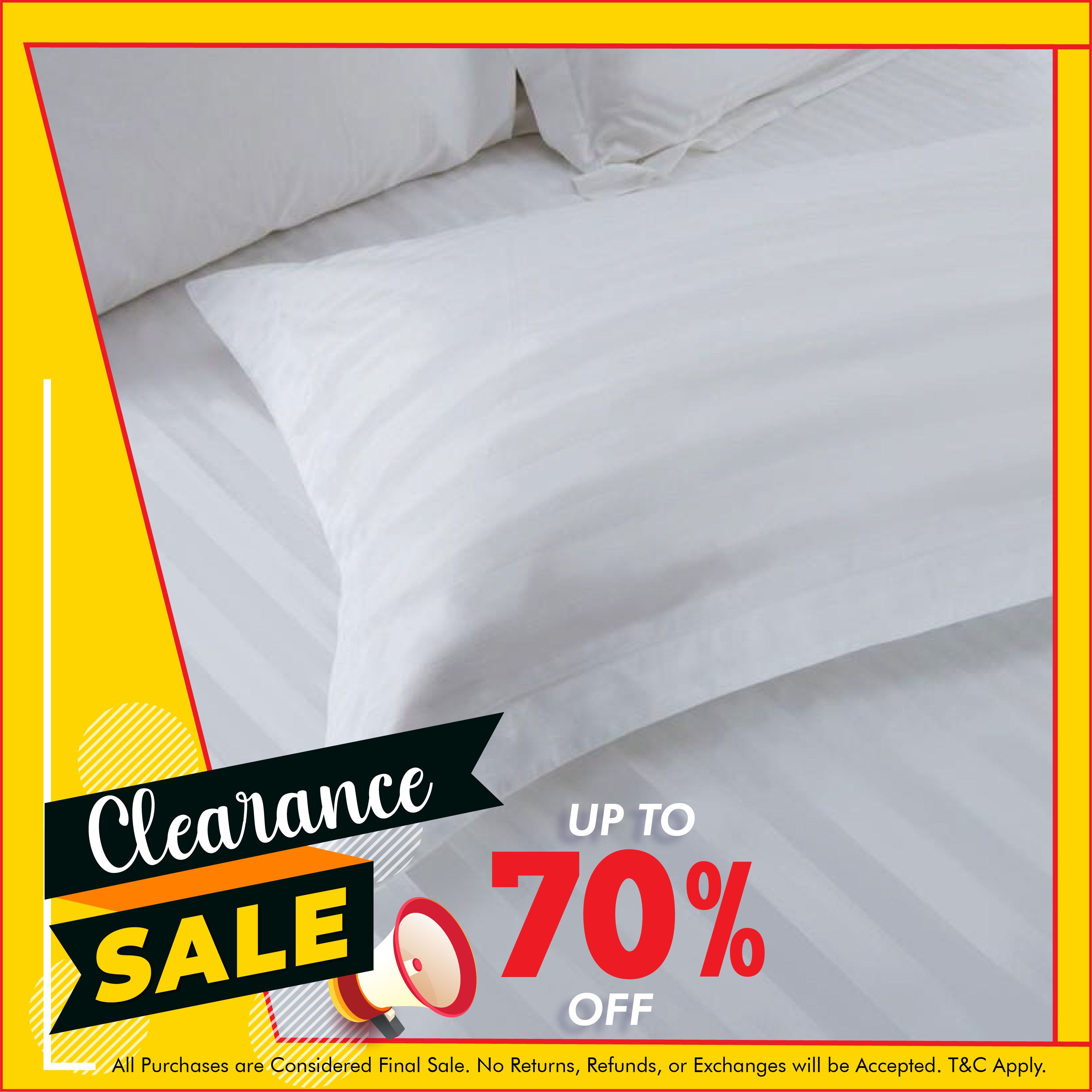 Hotelier Prestigio™ White Sateen Stripe Pillow Case