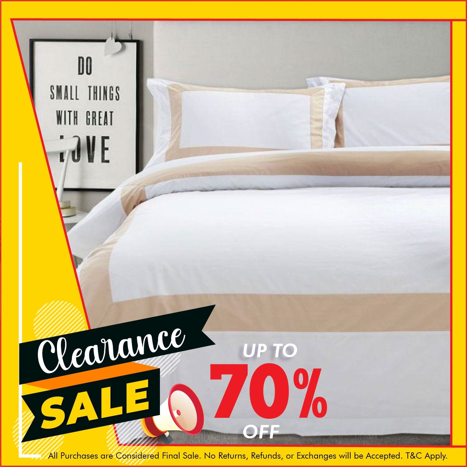 Hotelier Prestigio™ Luxury White Base Champagne Border Fitted Sheet Set Fitted Sheet Set Hotelier Prestigio™
