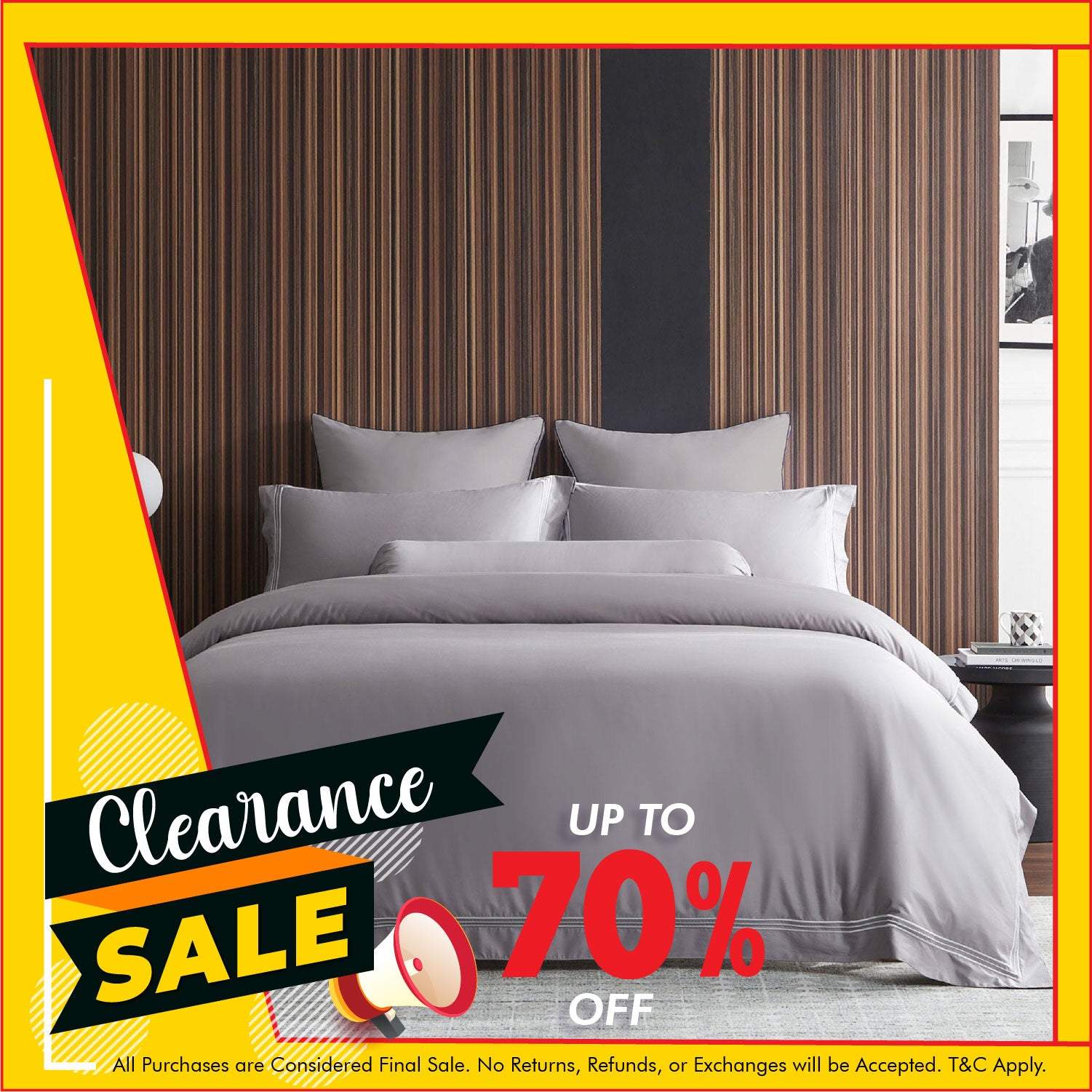 Hotelier Prestigio™ Ashlyn With Grey Border Fitted Sheet Set