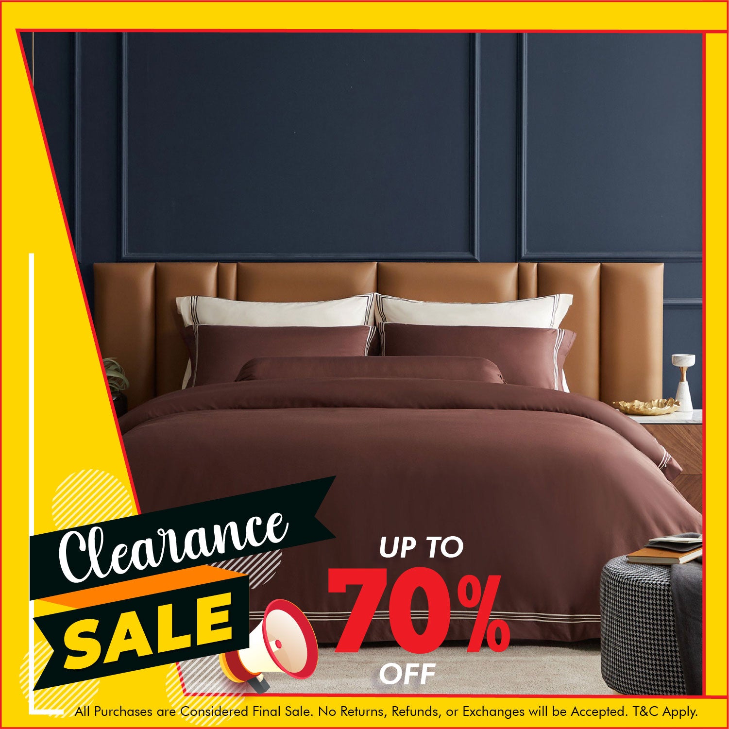 Hotelier Prestigio™ Bruno With Tawny Border Fitted Sheet Set