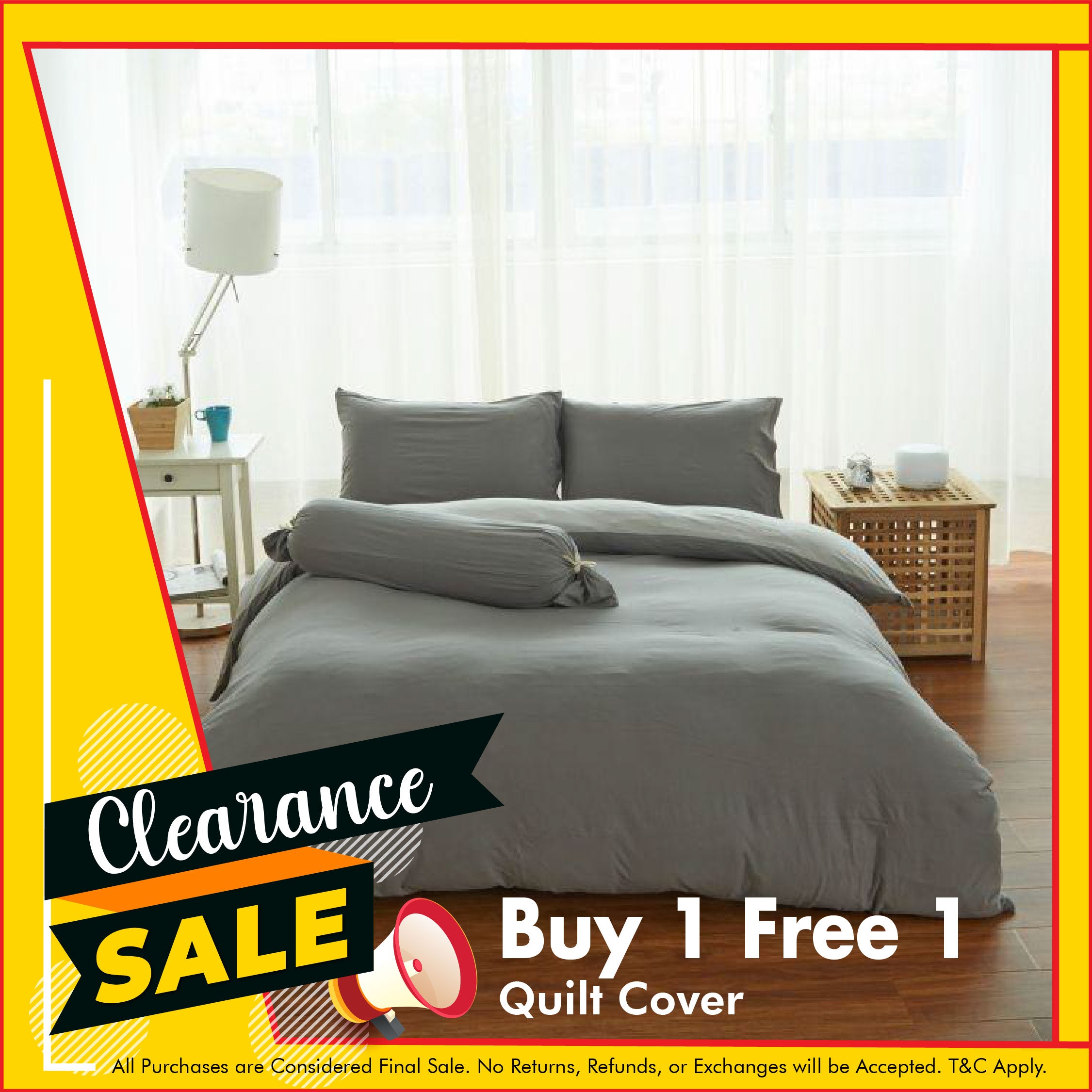 Cotton Pure™ Ash Grey Jersey Cotton Quilt Cover