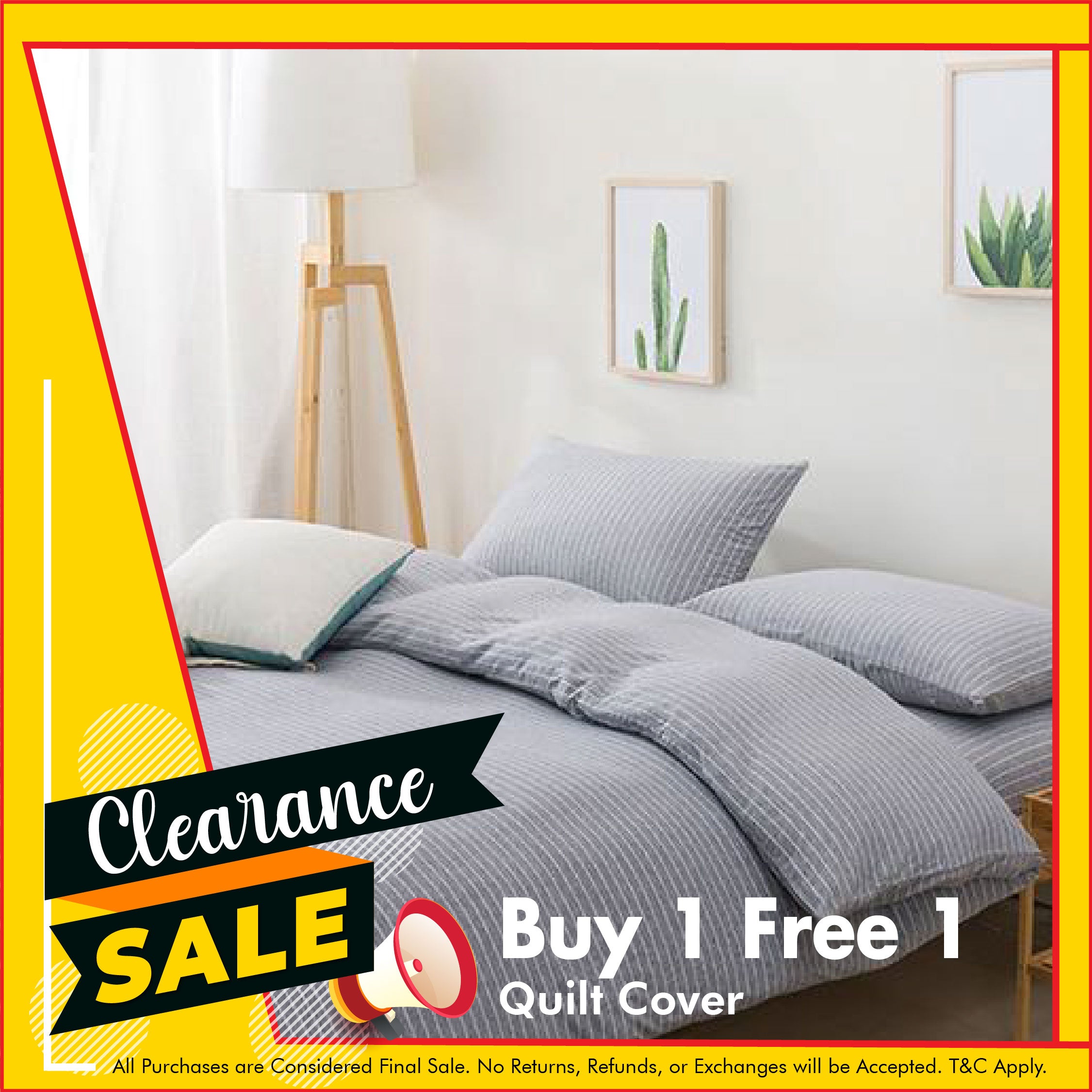 Cotton Pure™ Greyish Stripe Jersey Cotton Quilt Cover