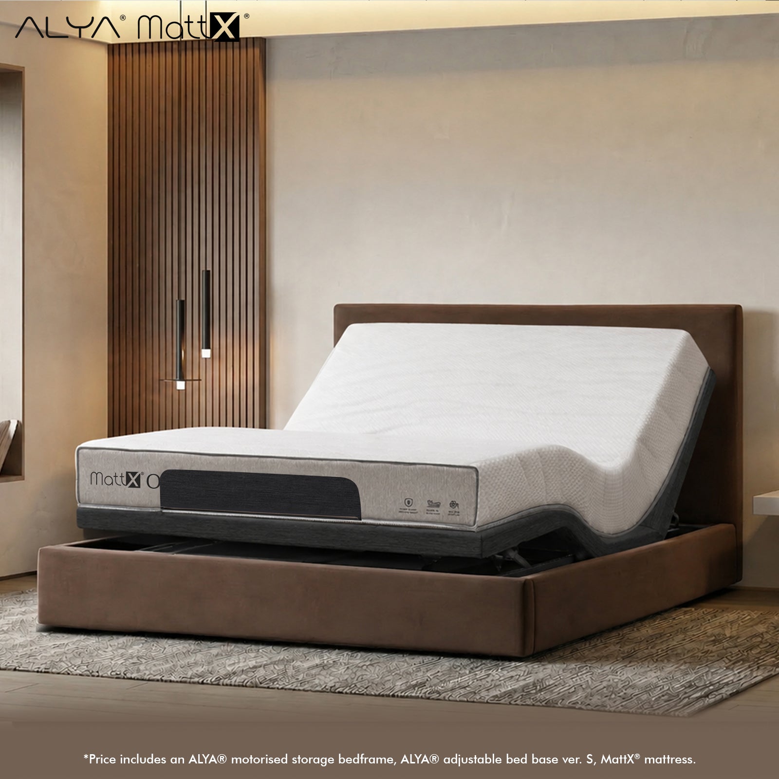 Ortho Mattress Motorised Storage Bedframe Smart S Bundle