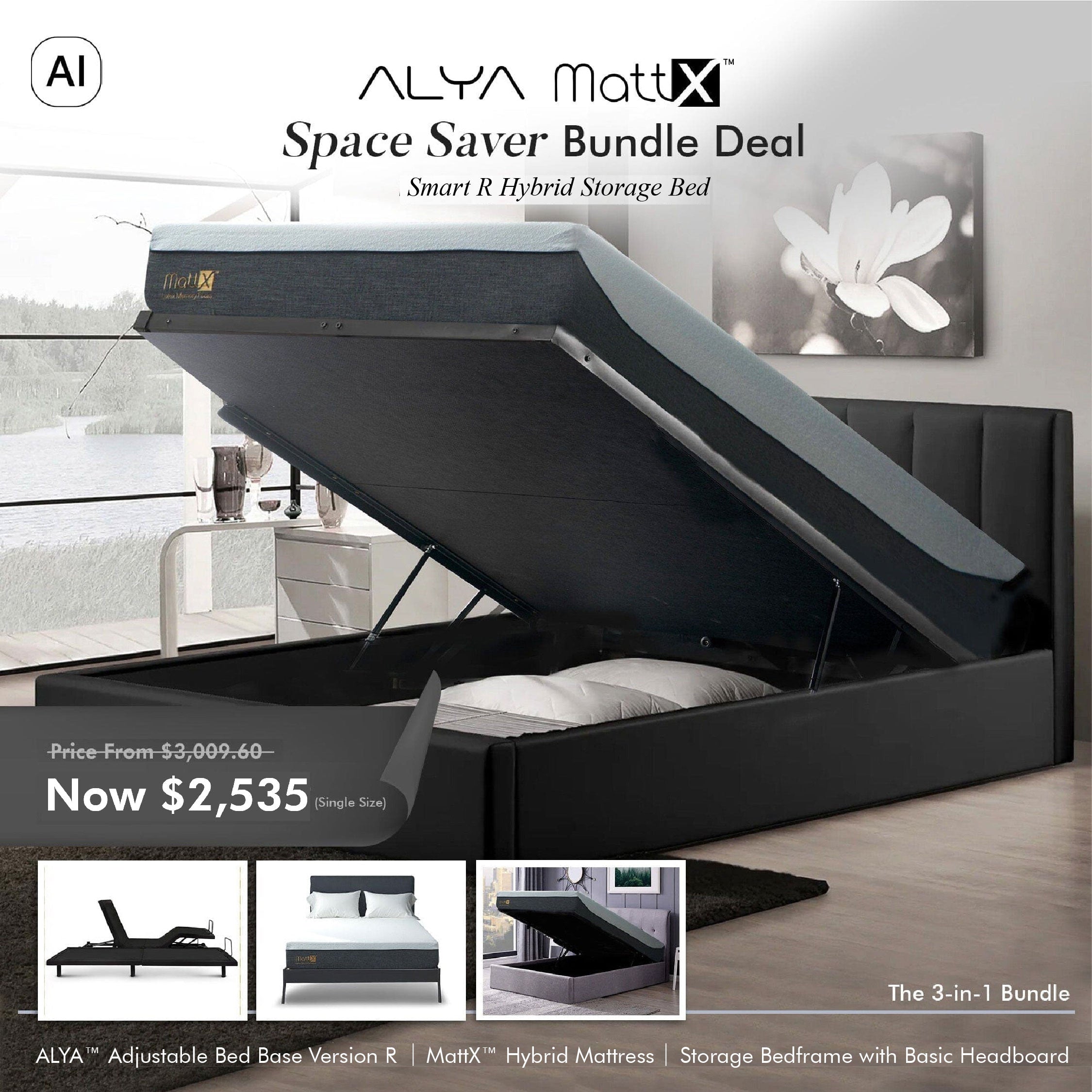 Space Saver Bundle - Smart R Hybrid Storage Bed