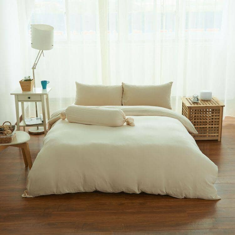 Cotton Pure™ Milky Beige Jersey Cotton Bundle Bed Set Bundle Bed Set Cotton Pure™