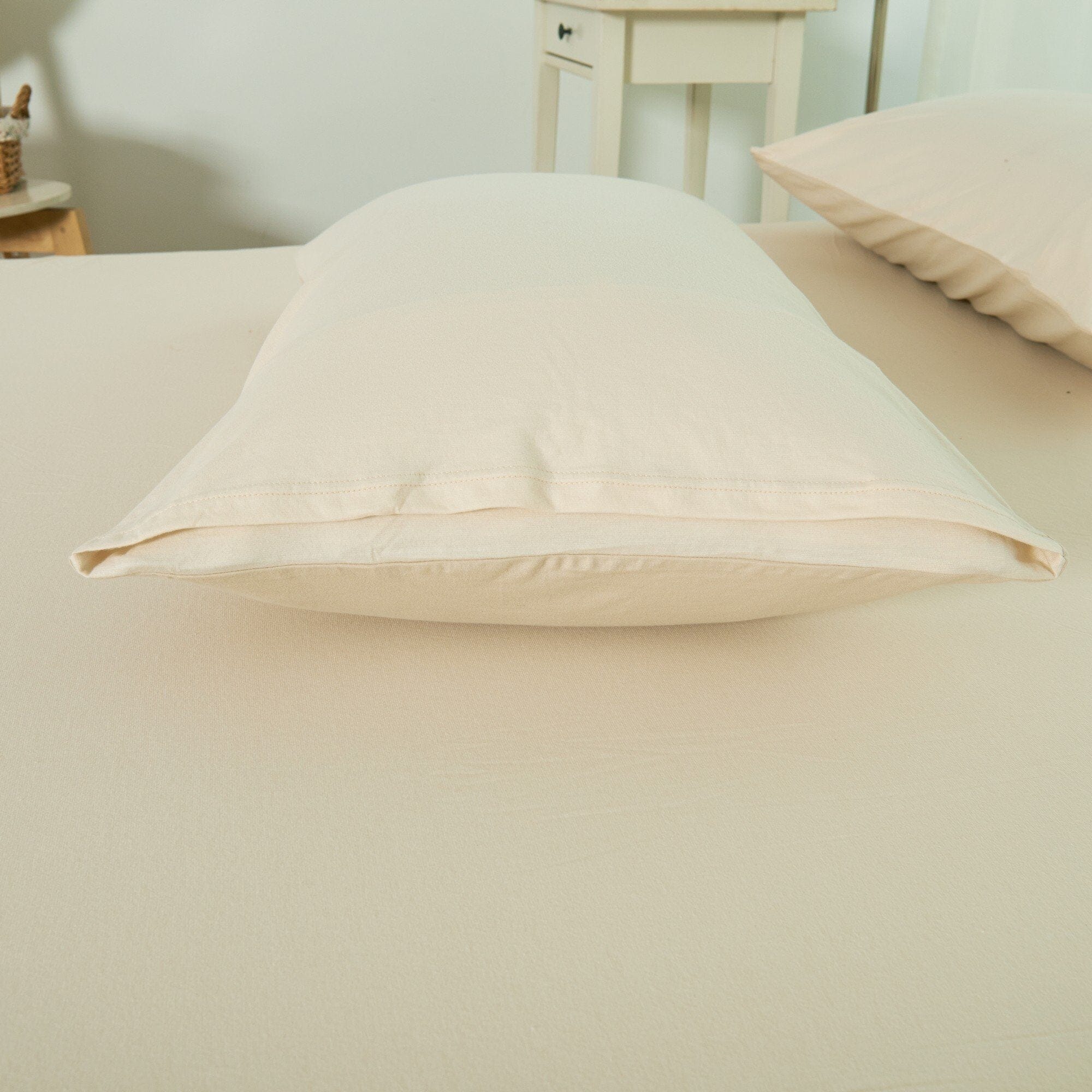 Cotton Pure™ Milky Beige Jersey Cotton Bundle Bed Set Bundle Bed Set Cotton Pure™