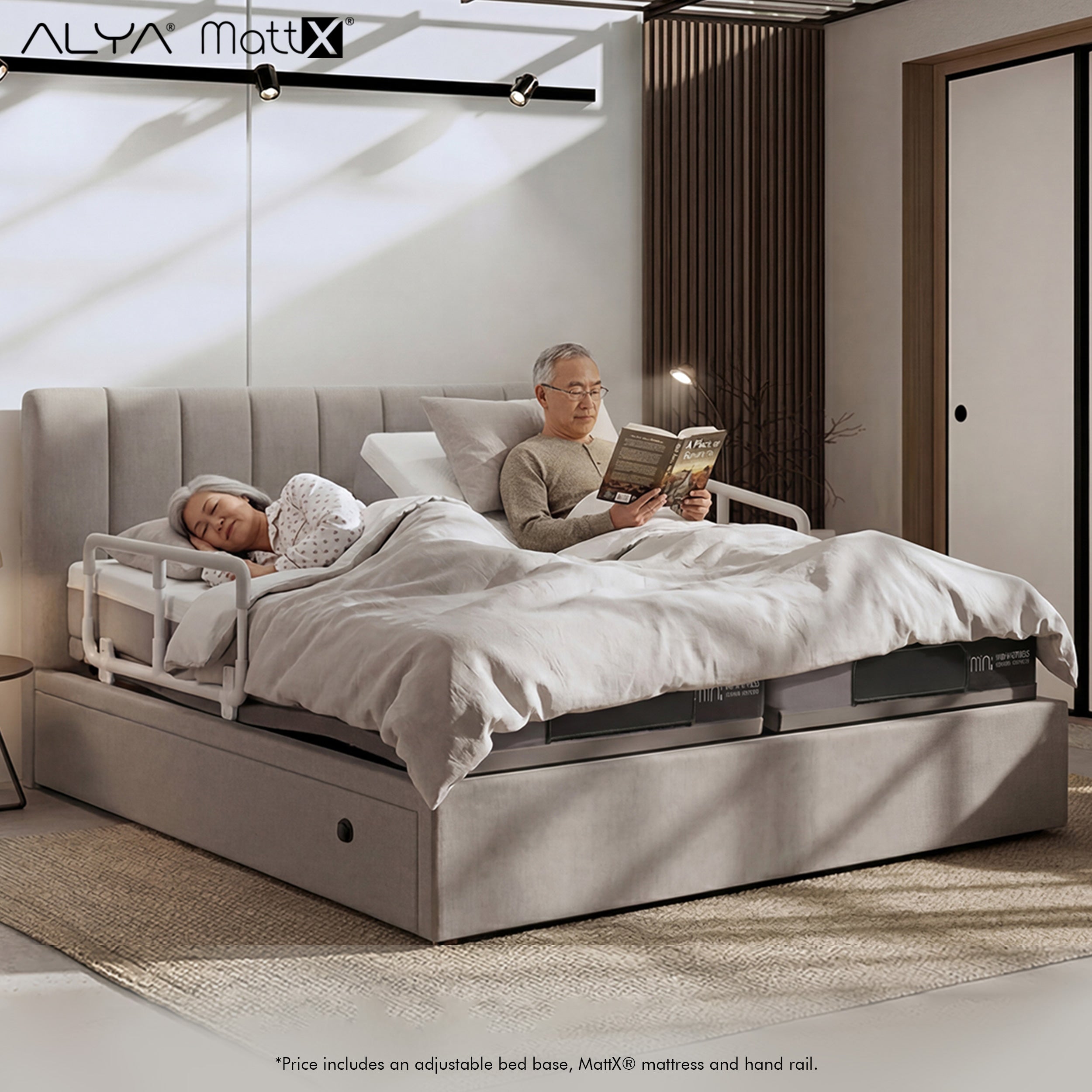 Elderly Care Basic Bed Mini Plus Hybrid Bundle