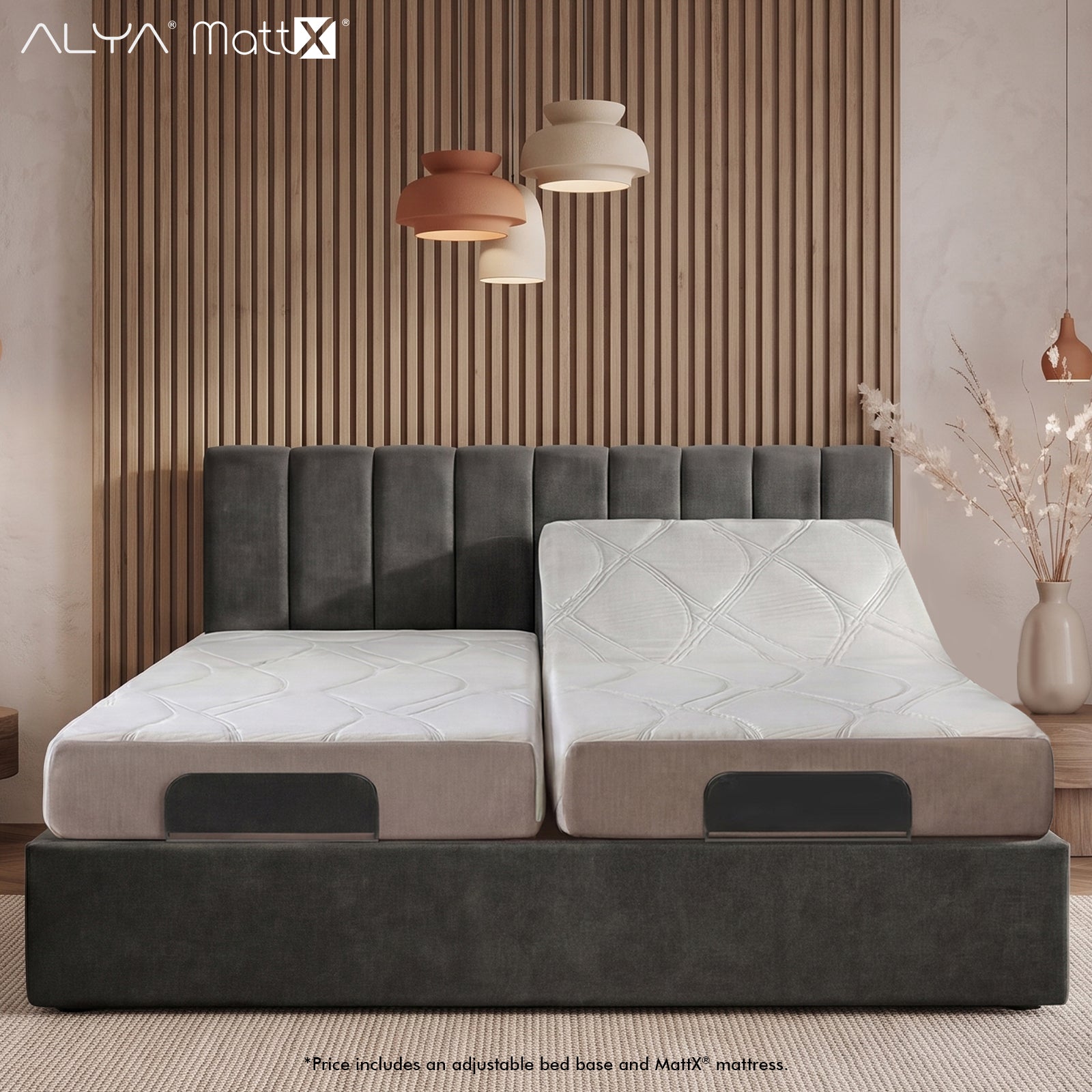 Latex Mattress Smart Bed Base SX Bundle