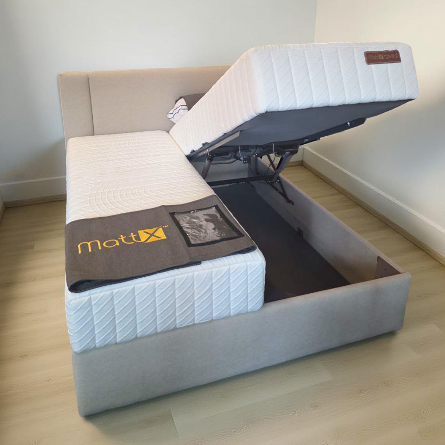 MattX™ Omni SMART Bed 3 in 1 integrated - White