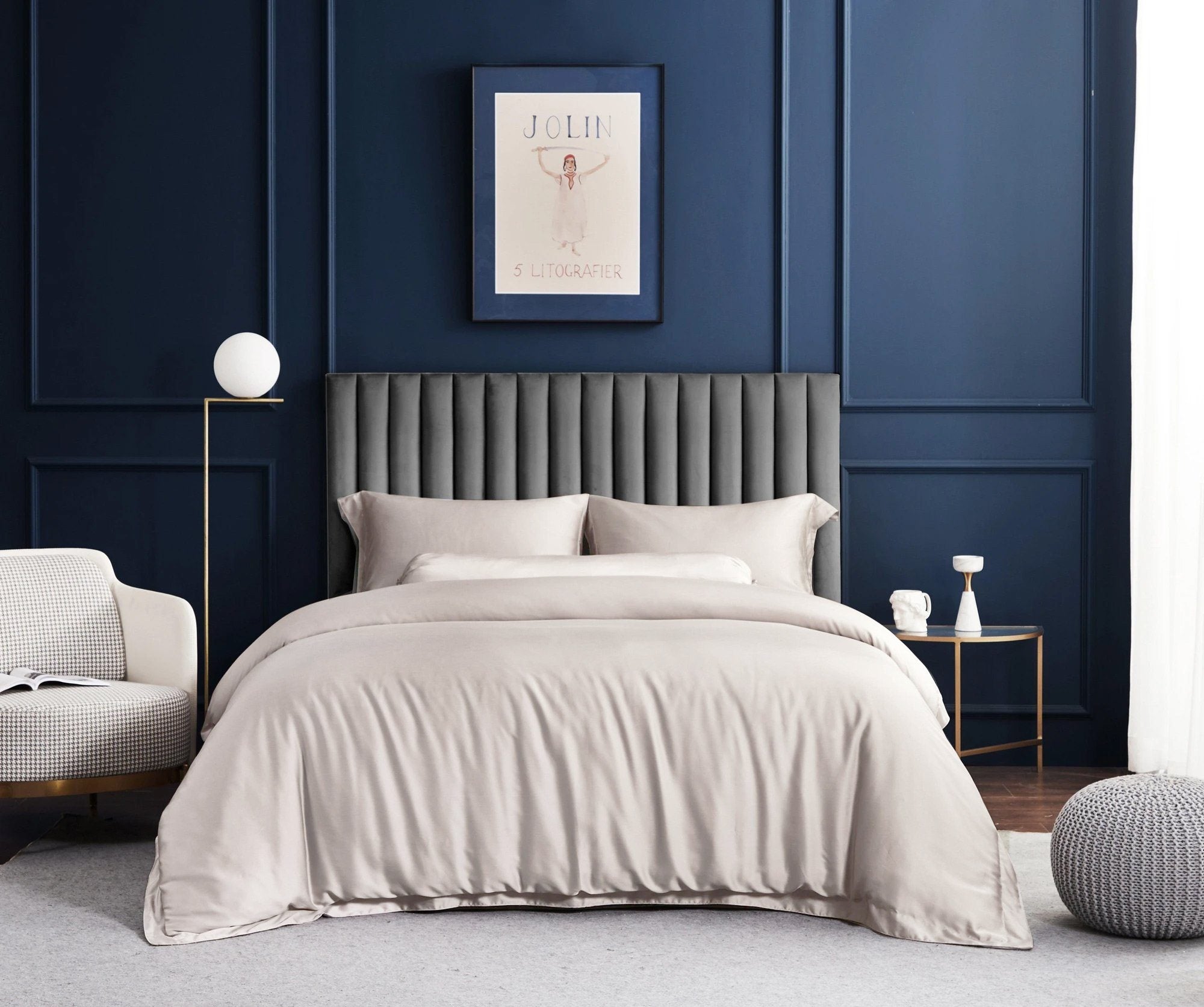 Palais Suite TENCEL™ Beige Sienna Bolster Case - Affairs Living Pte. Ltd.
