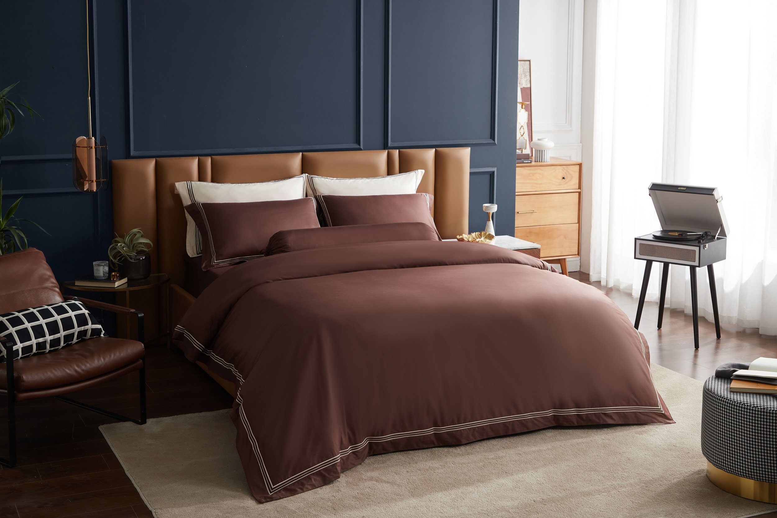 Hotelier Prestigio™ Bruno With Tawny Border Quilt Cover - Affairs Living Pte. Ltd.