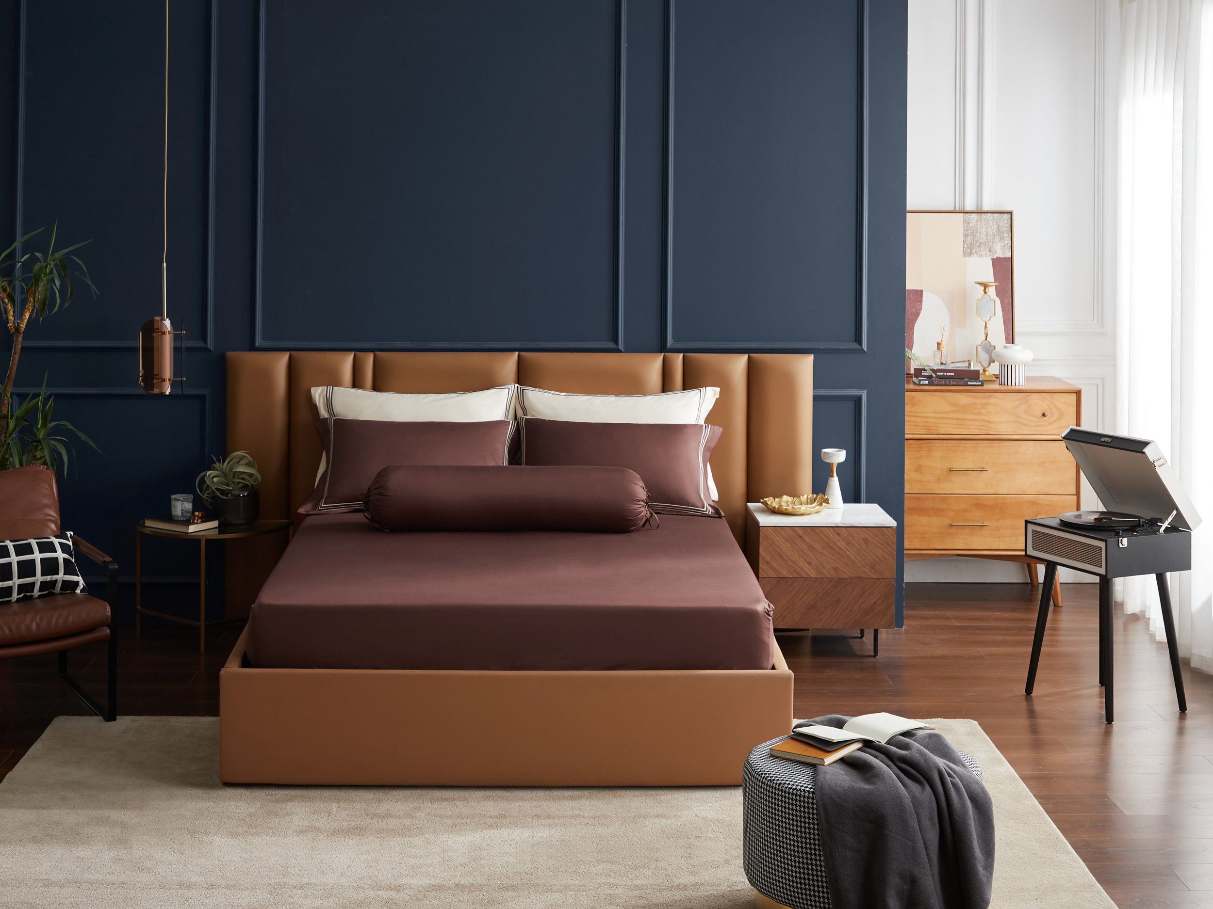 Hotelier Prestigio™ Bruno With Tawny Border Fitted Sheet Set - Affairs Living Pte. Ltd.