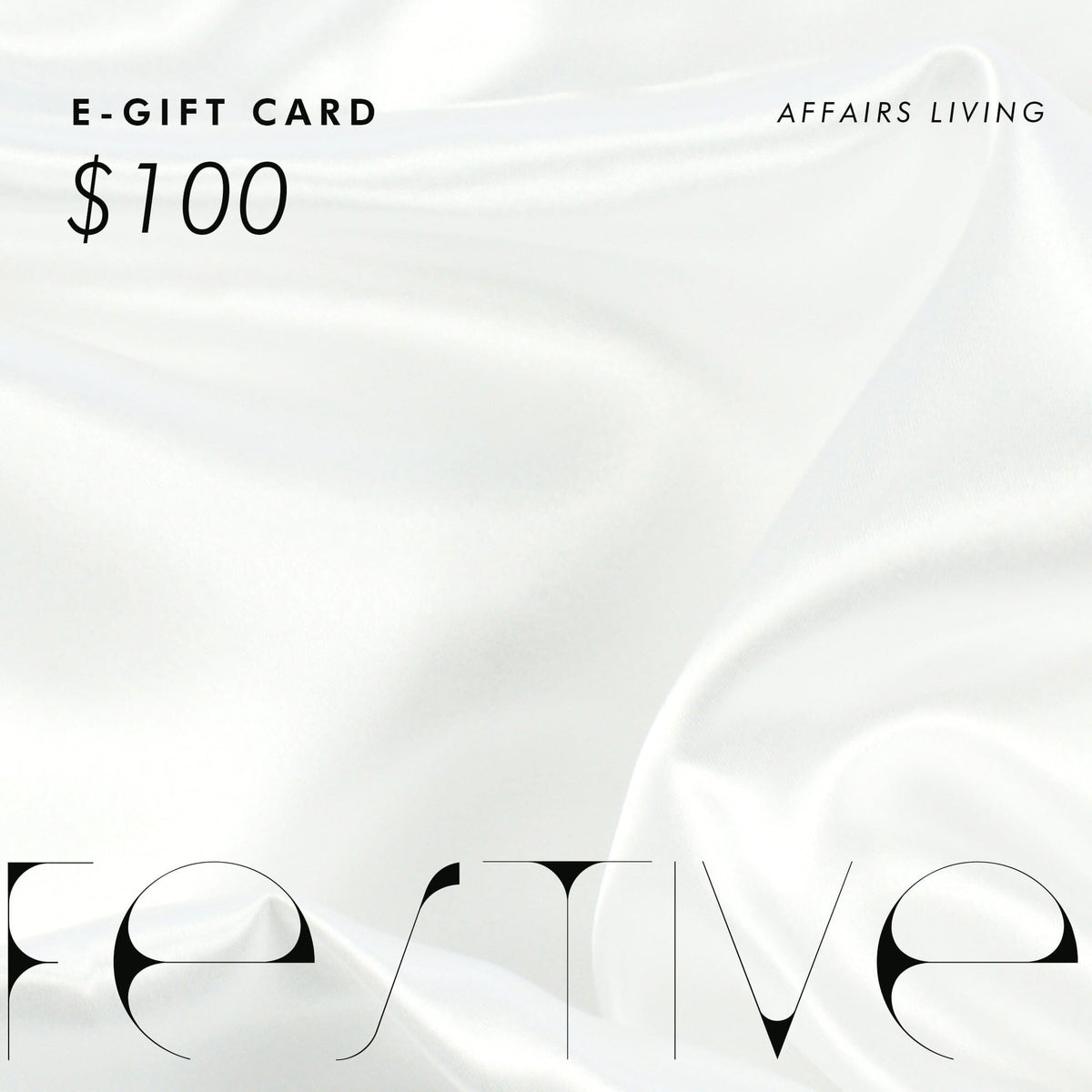 Gift Card Bedding Affairs Singapore Affairs Living Pte. Ltd.
