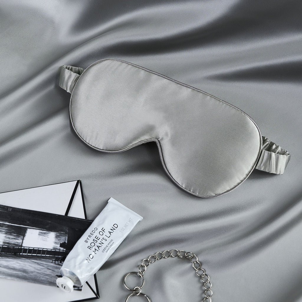 Seta Couture™ Mulberry Silk Silver Chalice Eye Mask - Affairs Living Pte. Ltd.