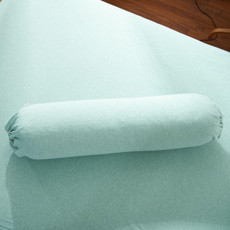 Cotton Pure™ Pale Green Stripe Jersey Cotton Bolster Case - Affairs Living Pte. Ltd.