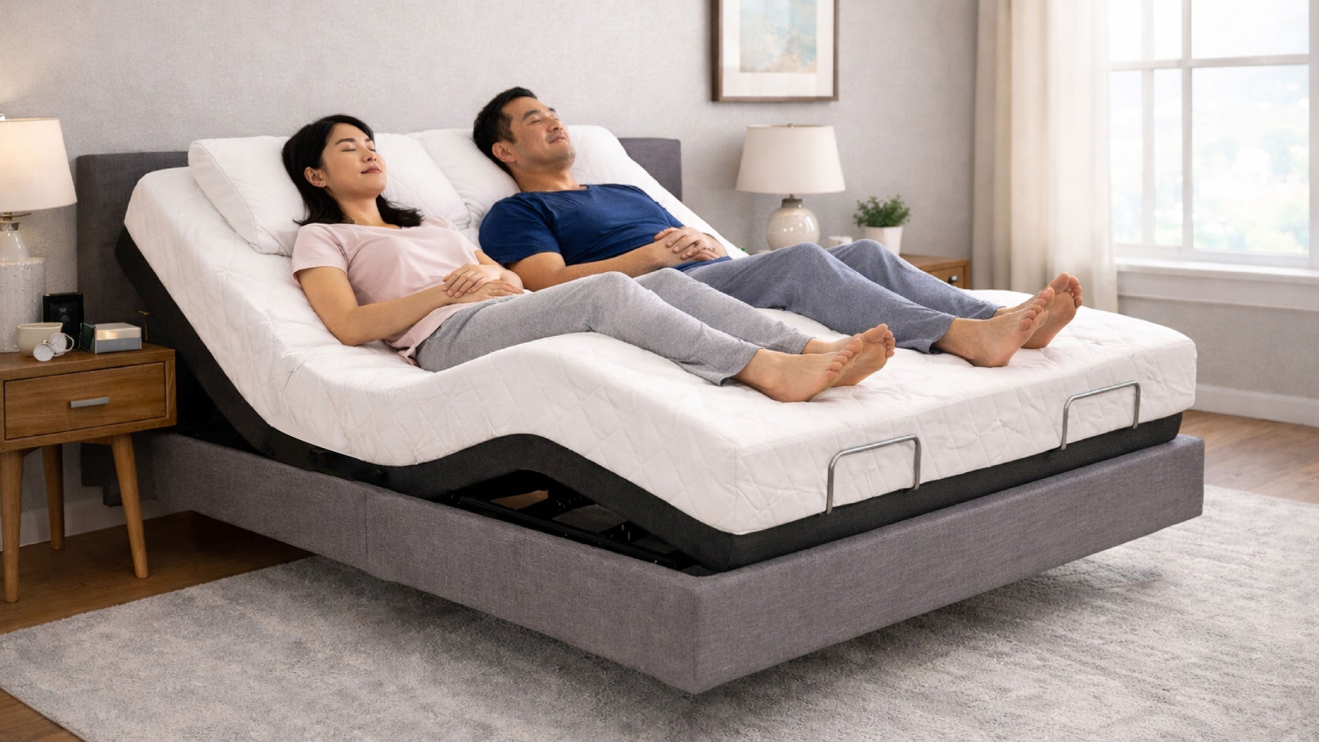 Electric Bed Features USB Ports Massage and Smart Controls Affairs Living
