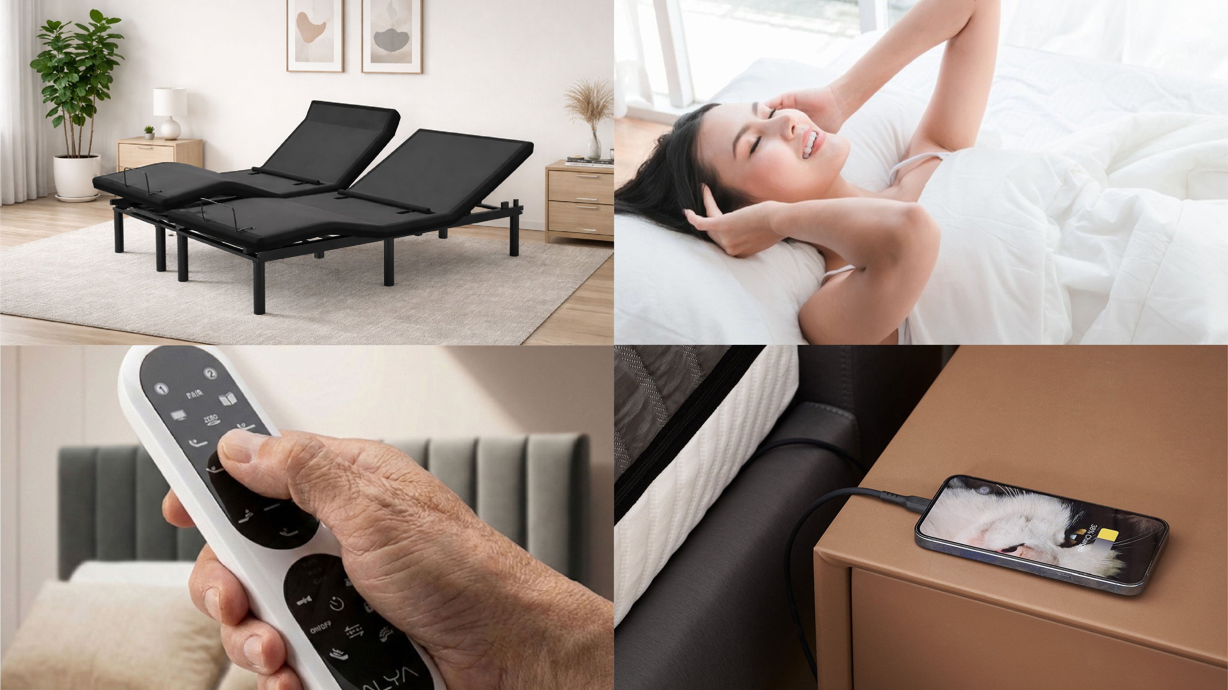 Electric Bed Features USB Ports Massage Smart Controls Affairs Living Singapore 