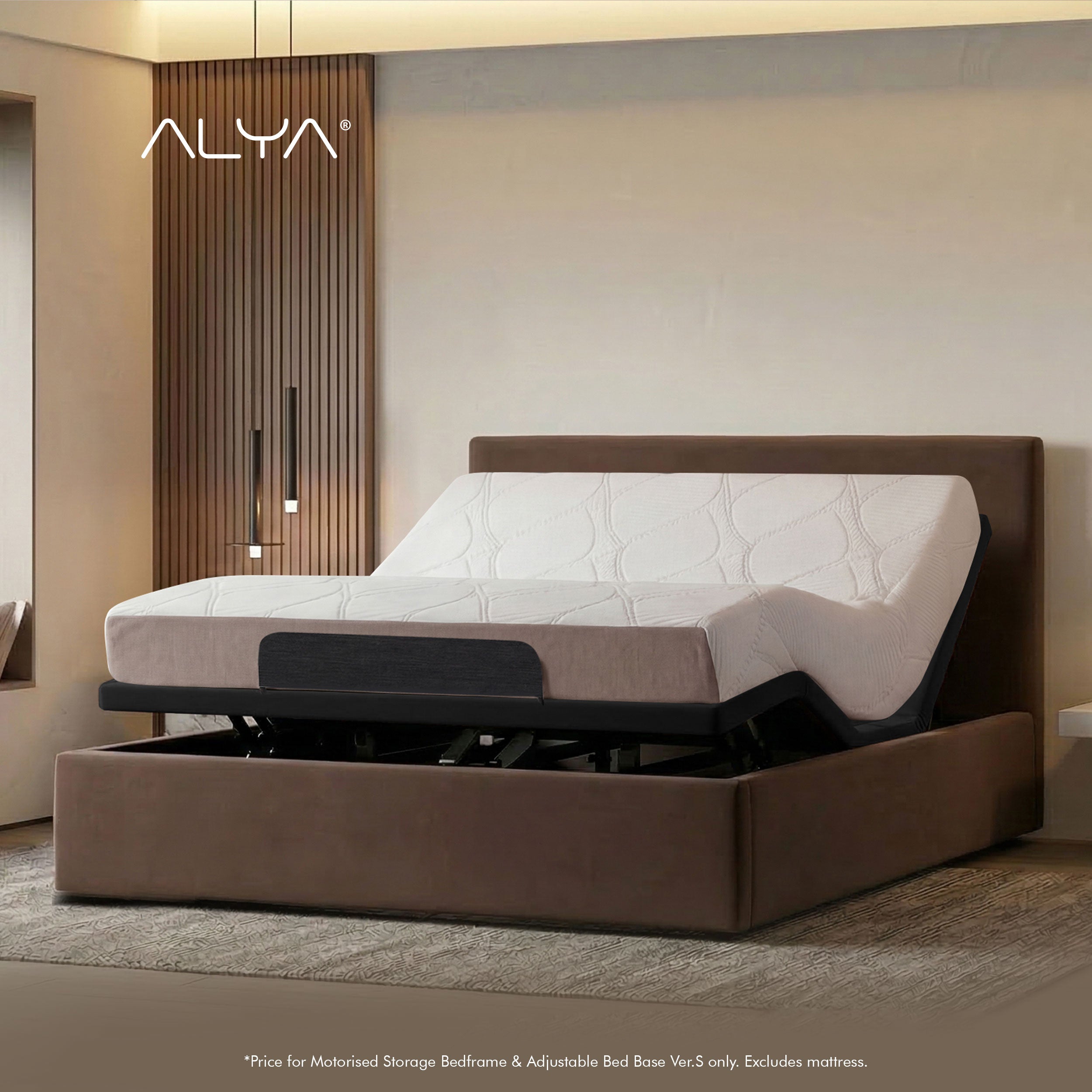 ALYA® Motorised Storage Bedframe & Adjustable Bed Base Ver. S