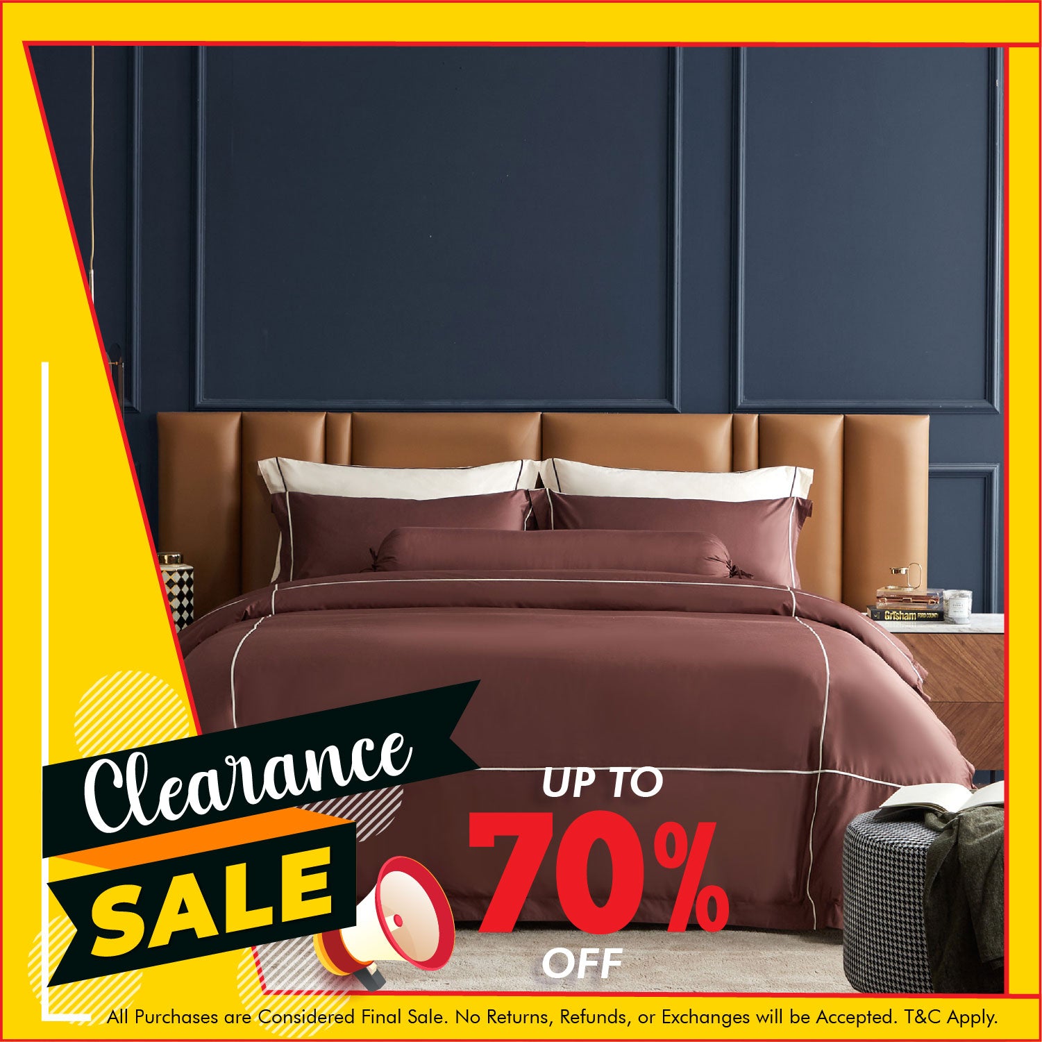 Hotelier Prestigio™ Bruno With Tawny Cross Border Bundle Bed Set