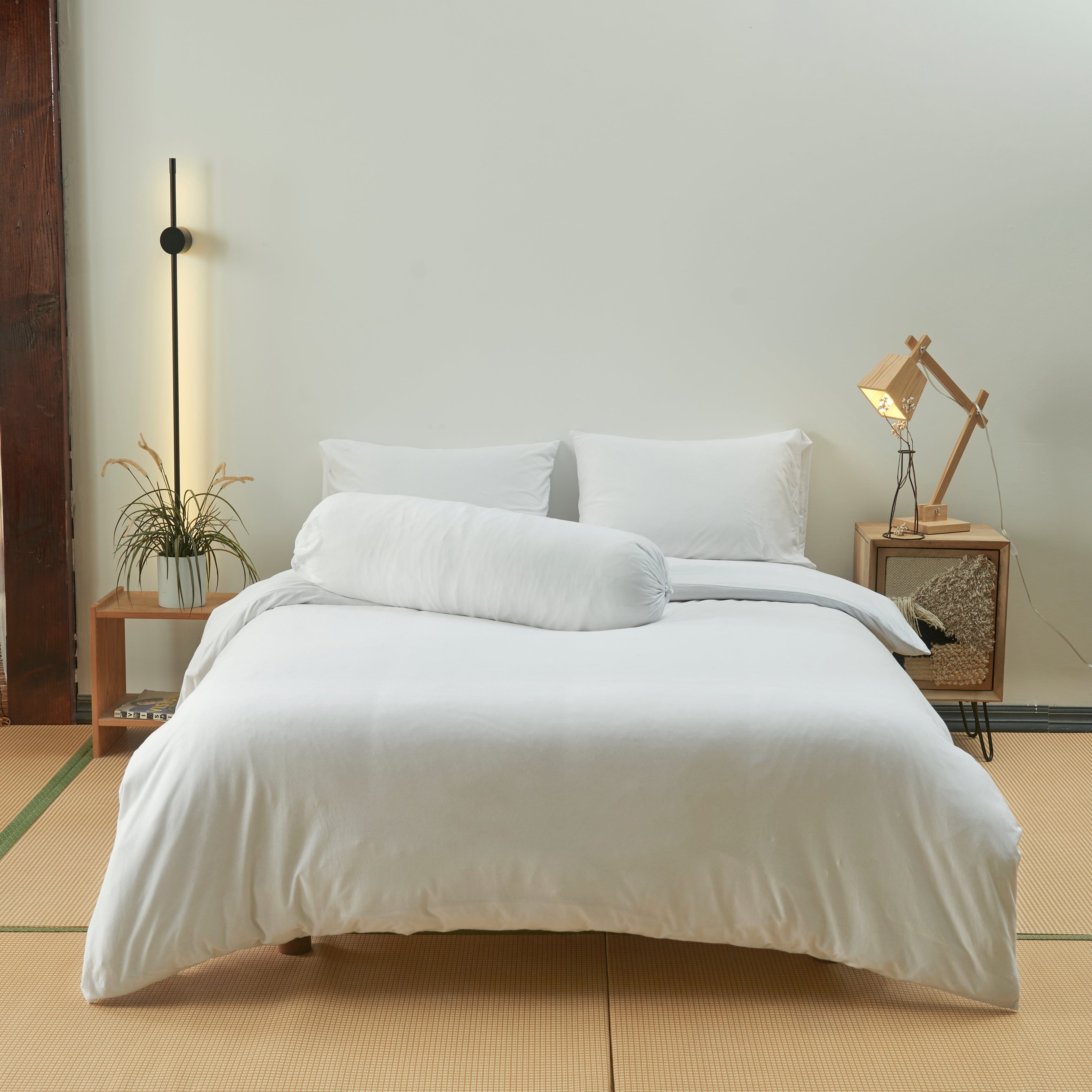 Cotton Pure™ White Jersey Cotton Bundle Bed Set Bundle Bed Set Cotton Pure™ 