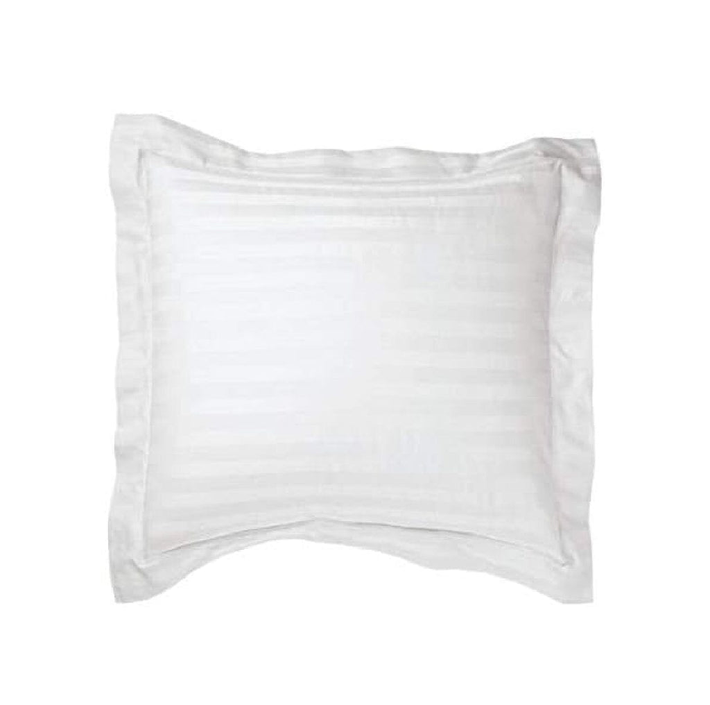 Hotelier Prestigio™ White Sateen Stripe Euro Sham Sham Hotelier Prestigio™ 