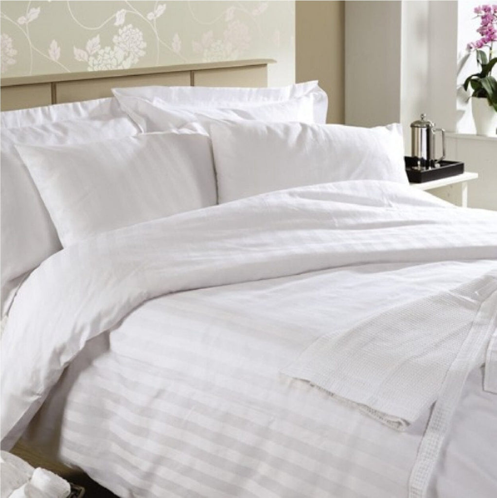 Hotelier Prestigio™ White Sateen Stripe Euro Sham Sham Hotelier Prestigio™ 