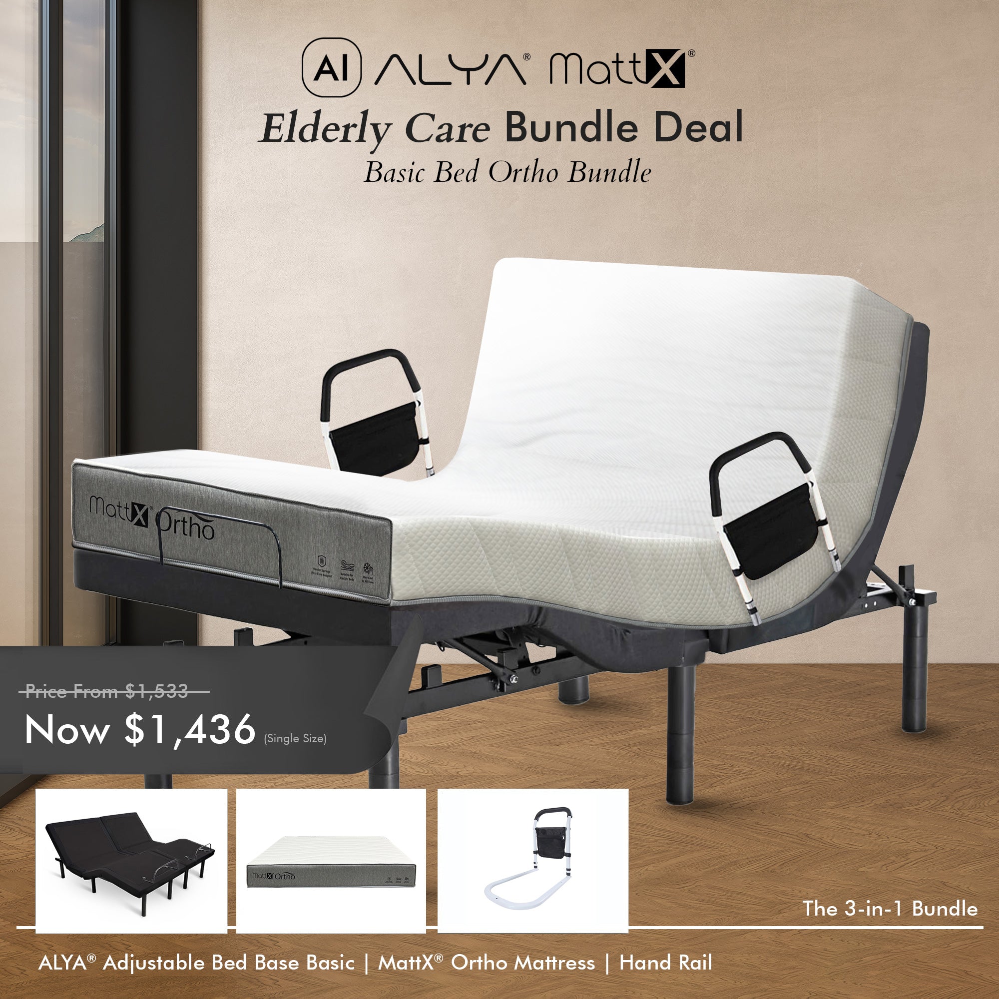 Elderly Care Basic Bed Ortho Bundle