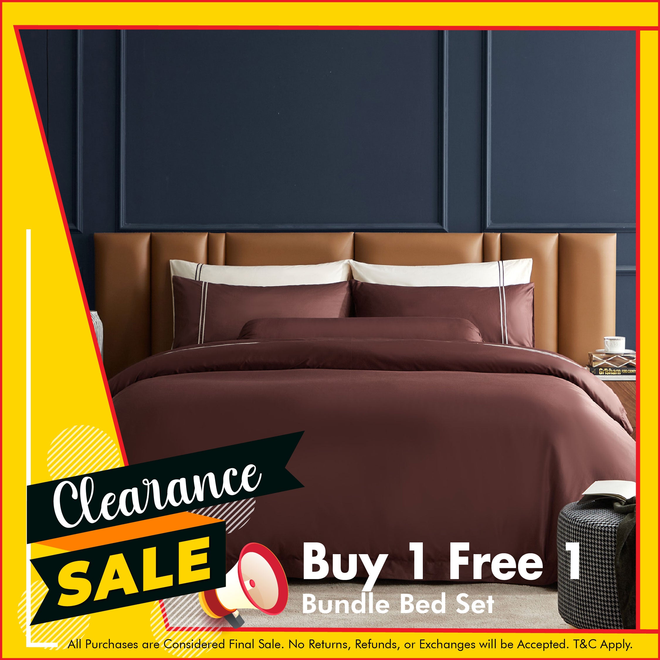 Hotelier Prestigio™ Bruno With Tawny Lines Bundle Bed Set