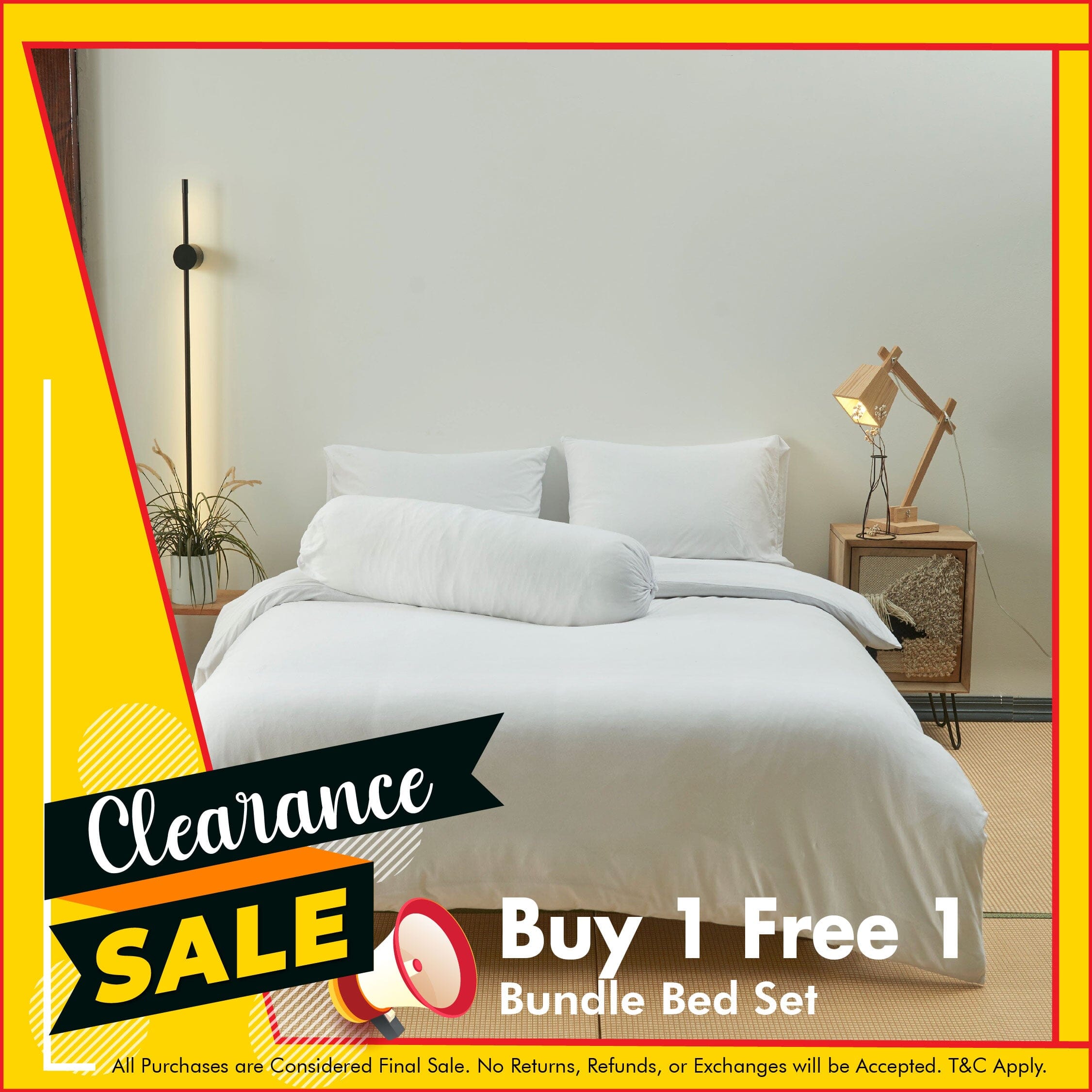 Cotton Pure™ White Jersey Cotton Bundle Bed Set Bundle Bed Set Cotton Pure™ 
