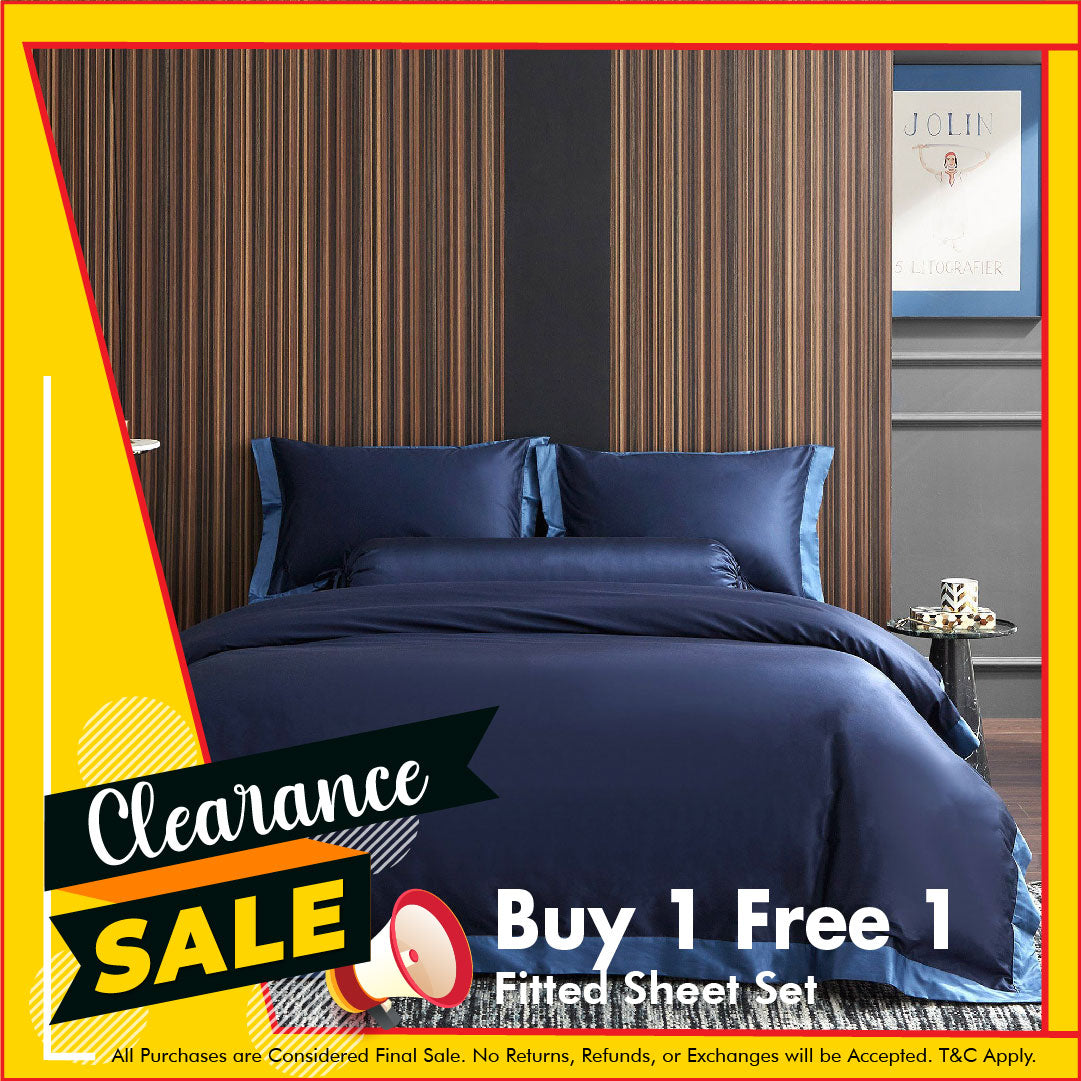 Hotelier Prestigio™ Supima Cotton Royal Azure Fitted Sheet Set