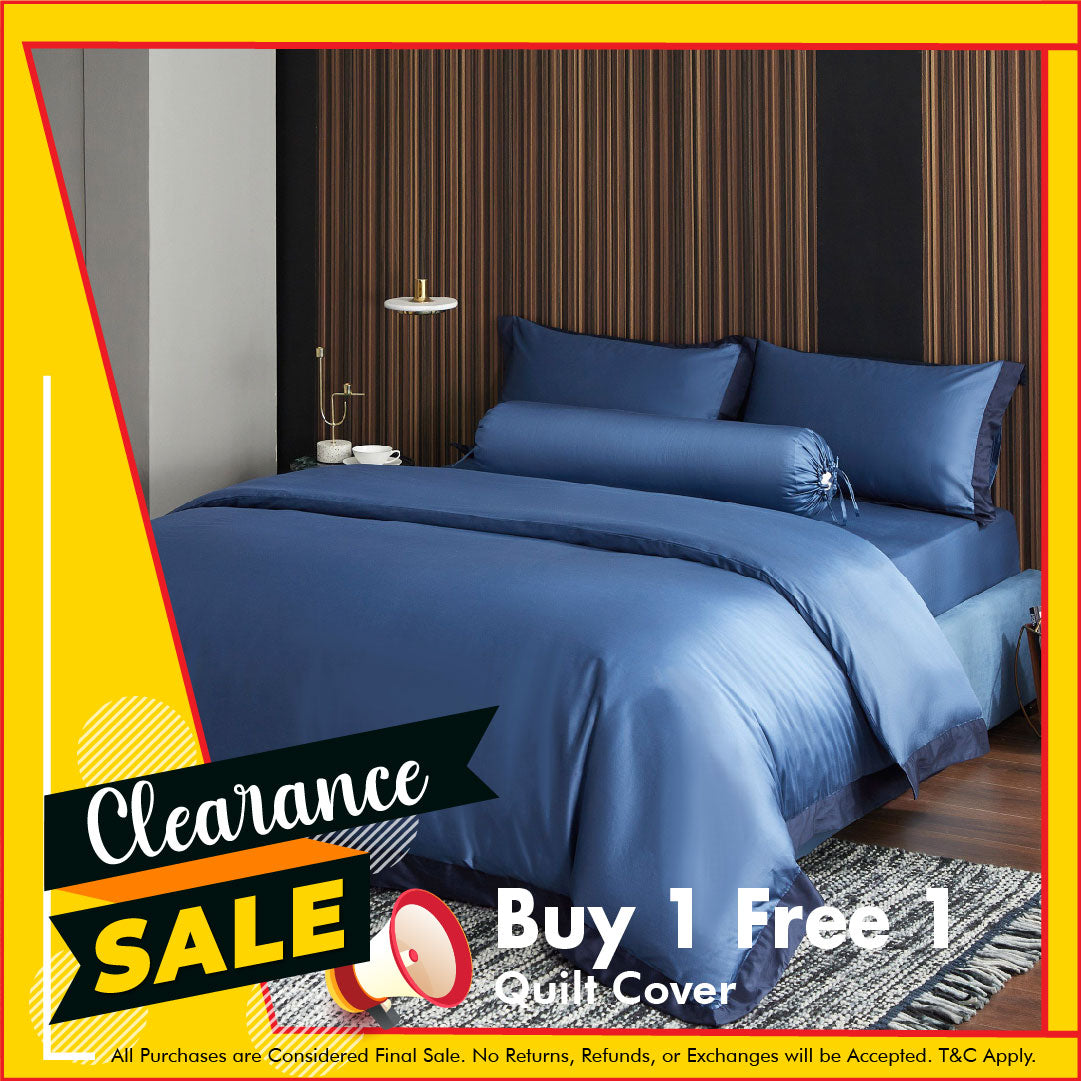 Hotelier Prestigio™ Supima Cotton Cyprus Blue Quilt Cover