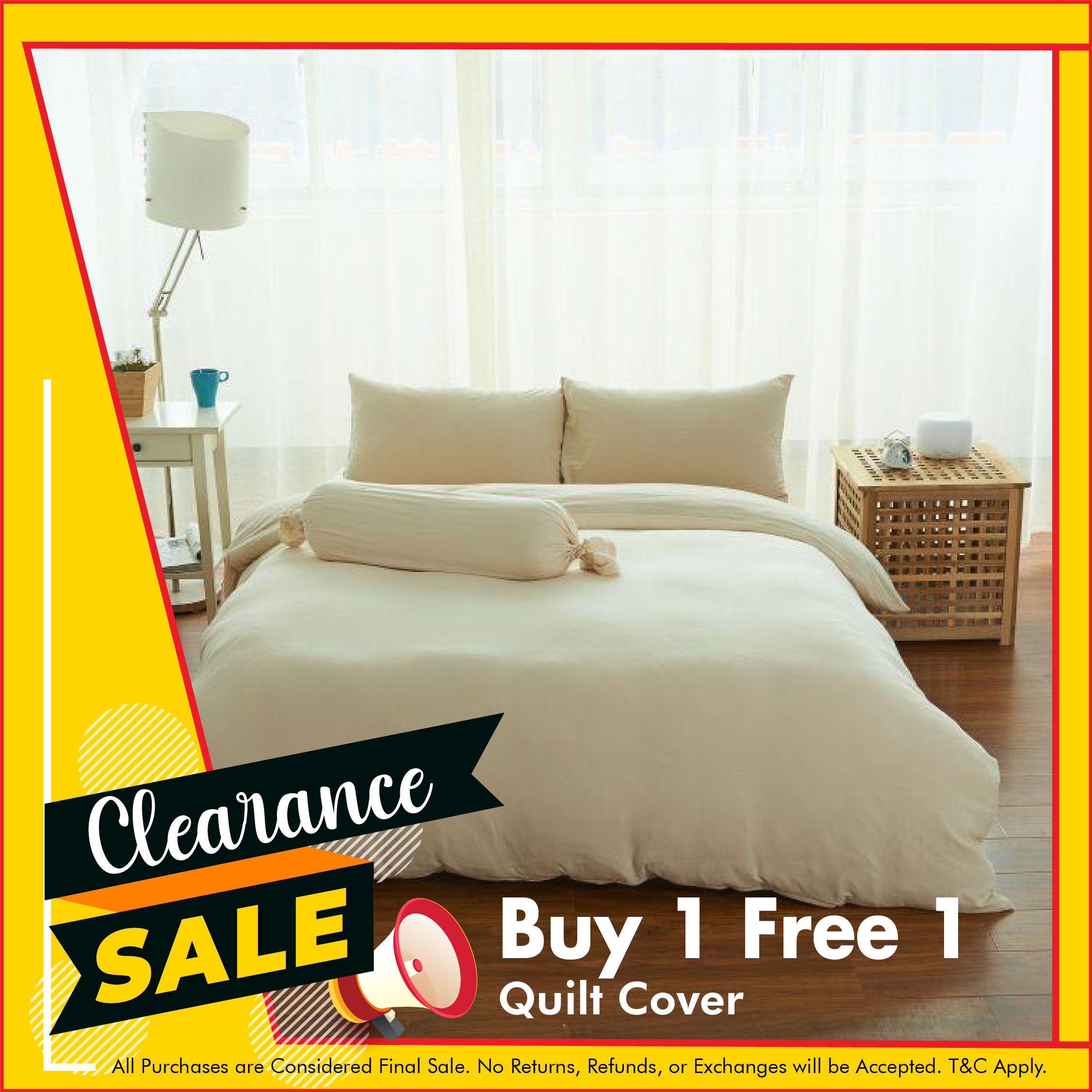 Cotton Pure™ Milky Beige Jersey Cotton Quilt Cover