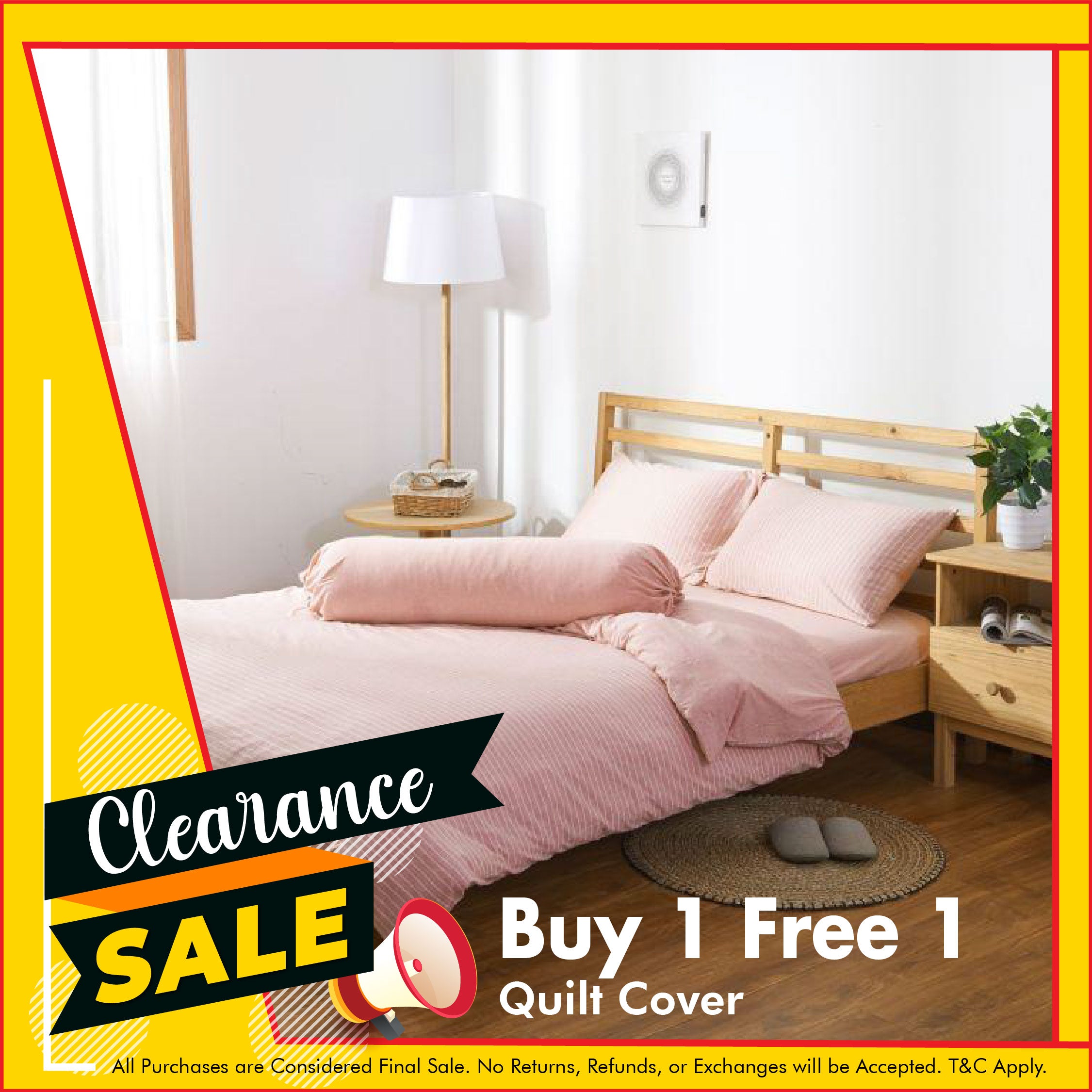 Cotton Pure™ Pinky Stripe Jersey Cotton Quilt Cover