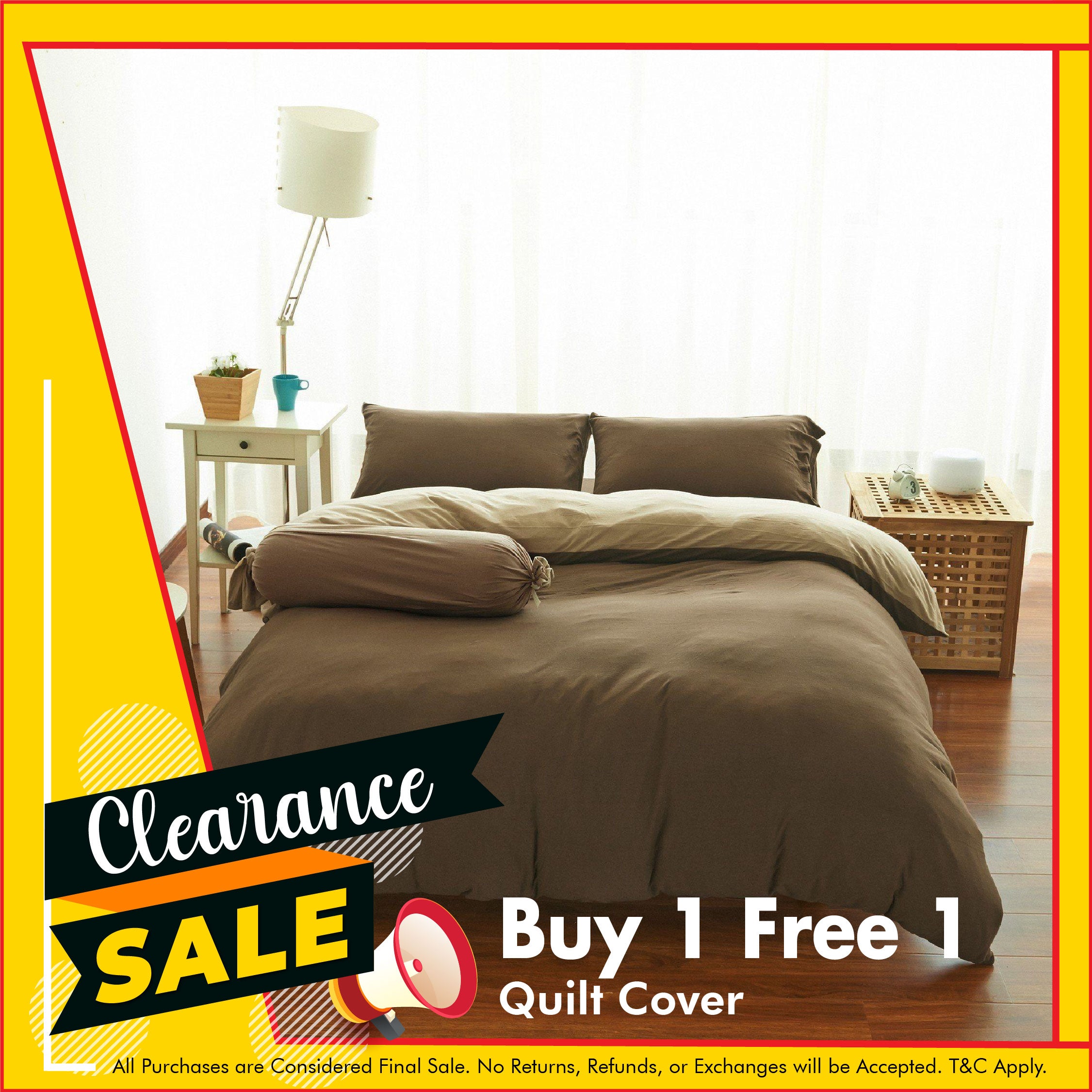 Cotton Pure™ Coyote Brown Jersey Cotton Quilt Cover