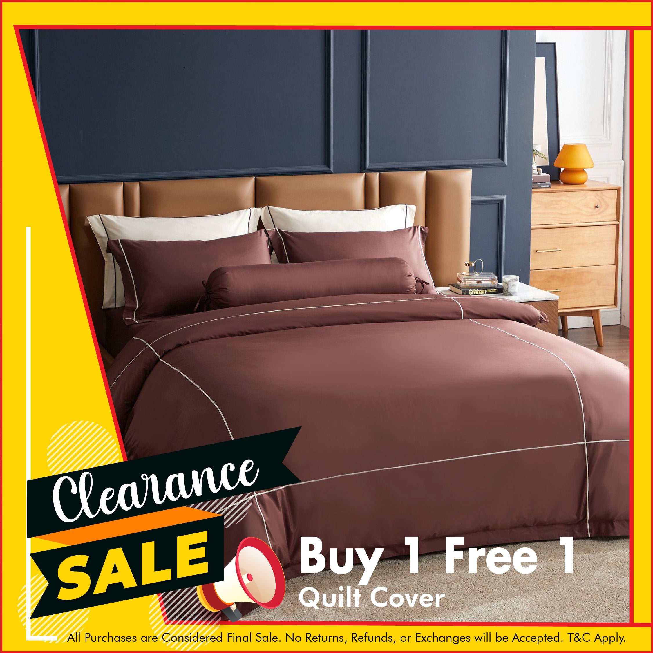 Hotelier Prestigio™ Bruno With Tawny Cross Border Quilt Cover