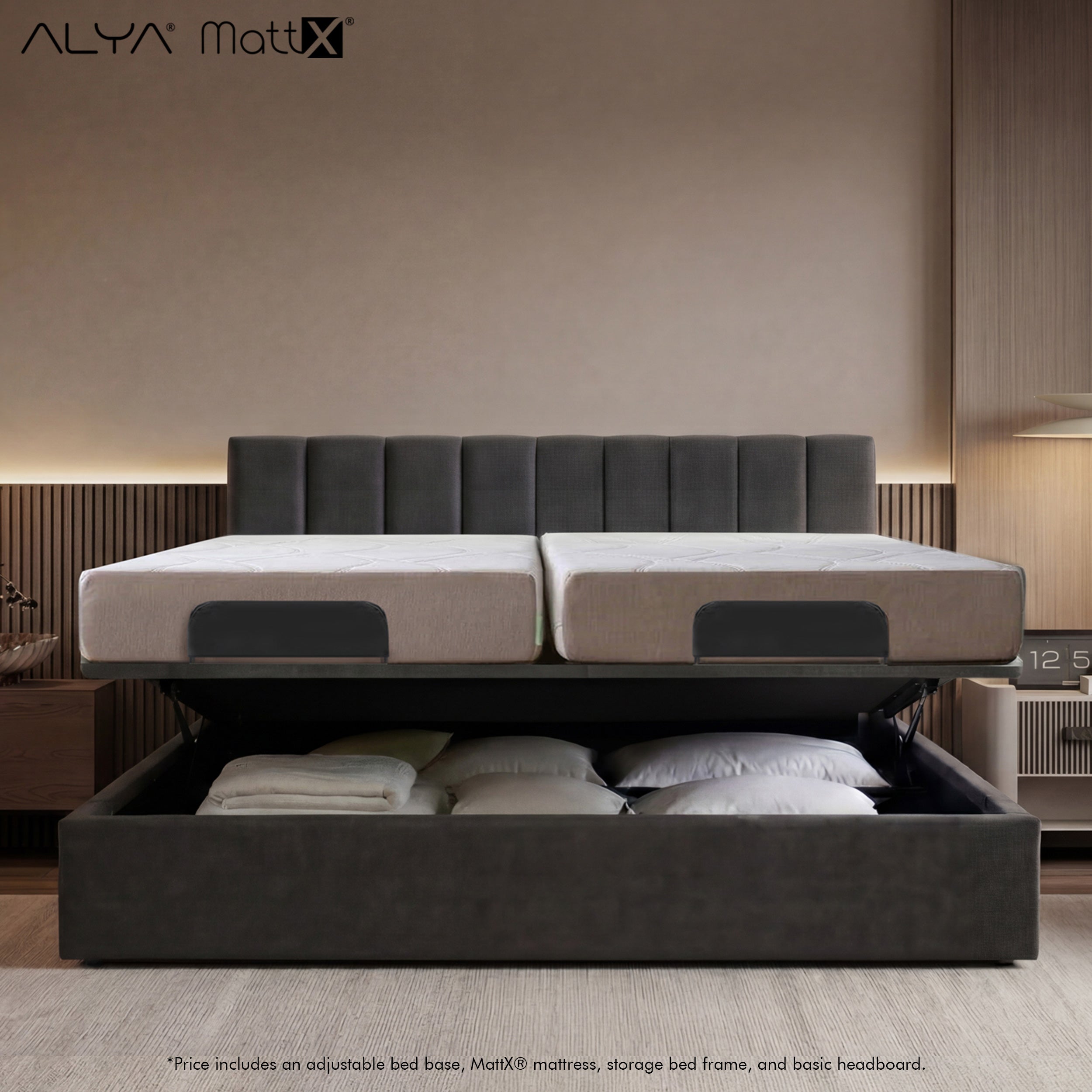 Space Saver Bundle - Smart S Latex Storage Bed