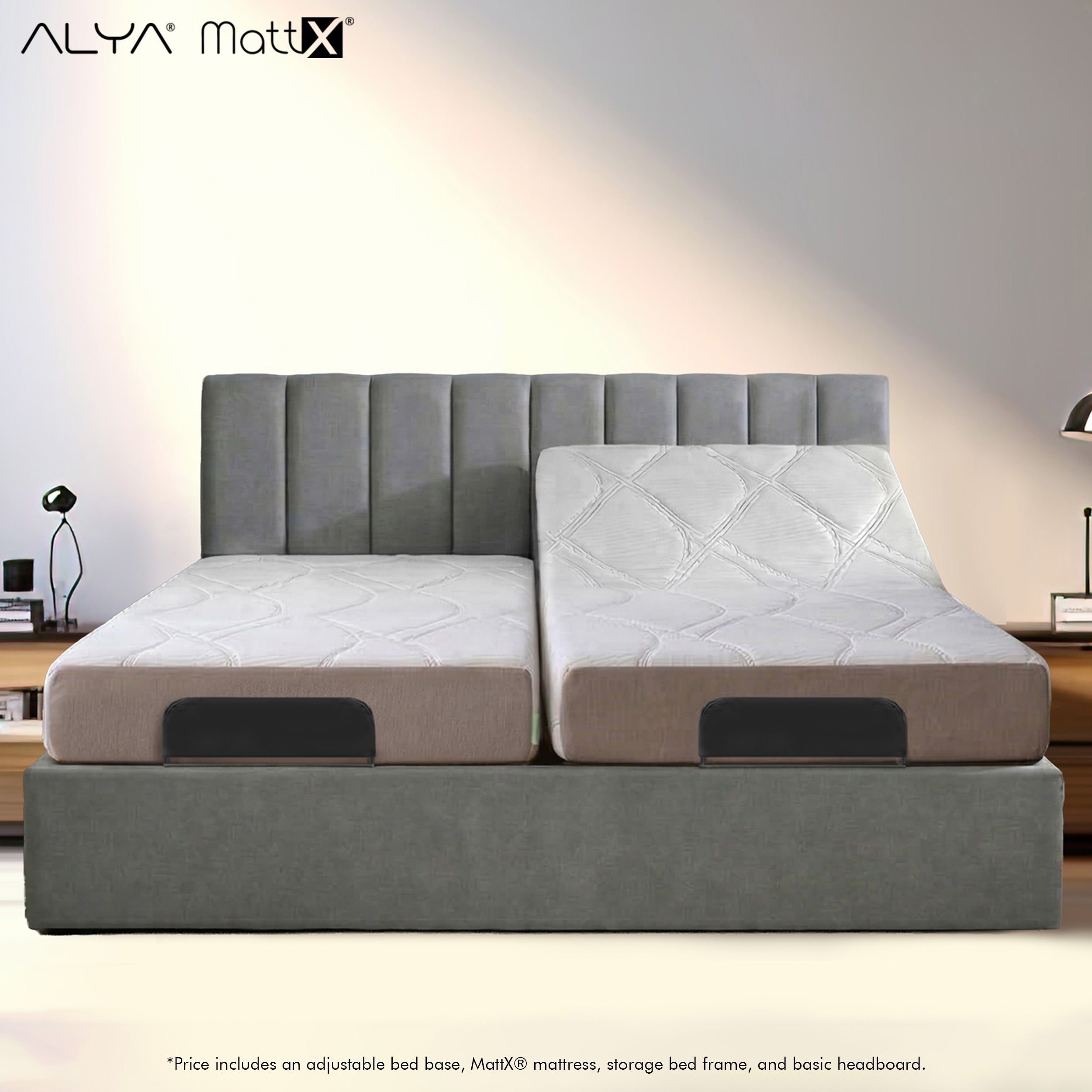 Space Saver Bundle - Basic Bed Latex Storage Bed