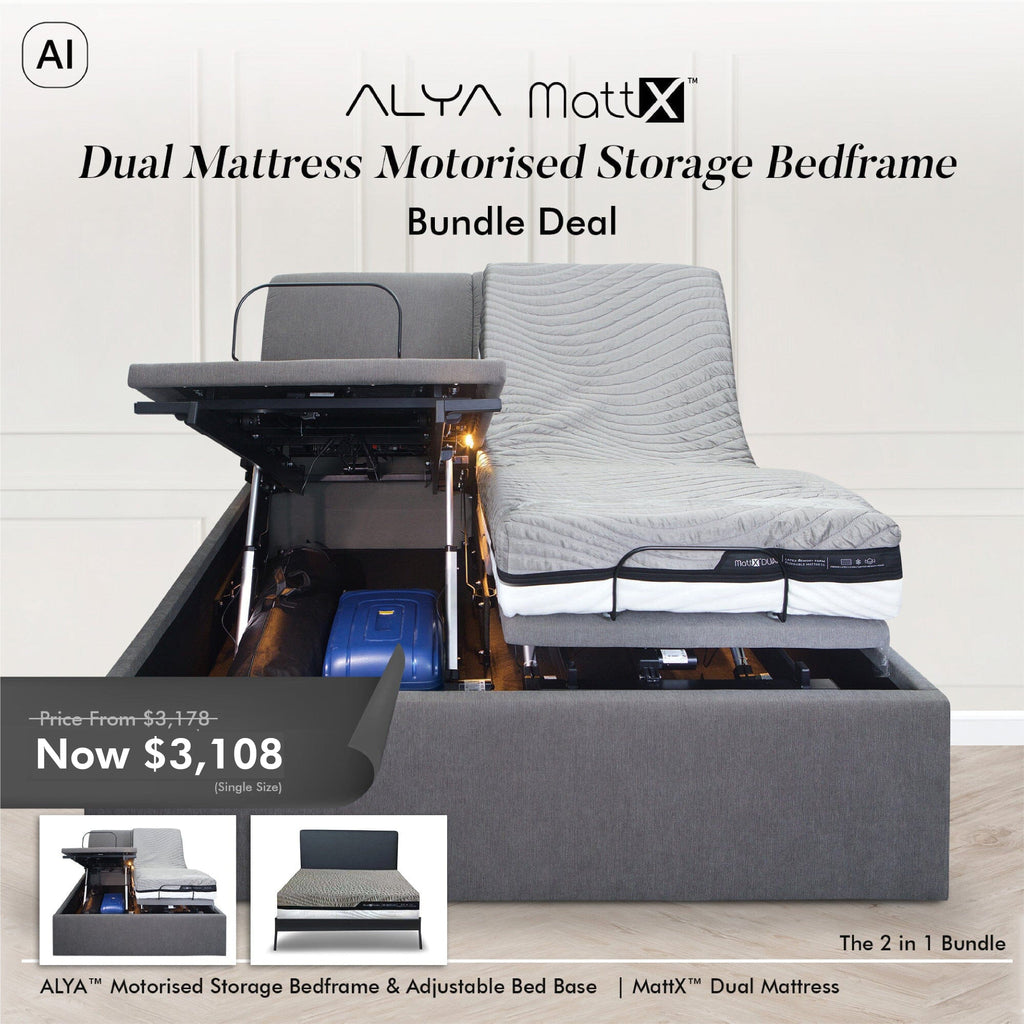 Dual Mattress Motorised Storage Bedframe Bundle Bundle Deal Not specified 