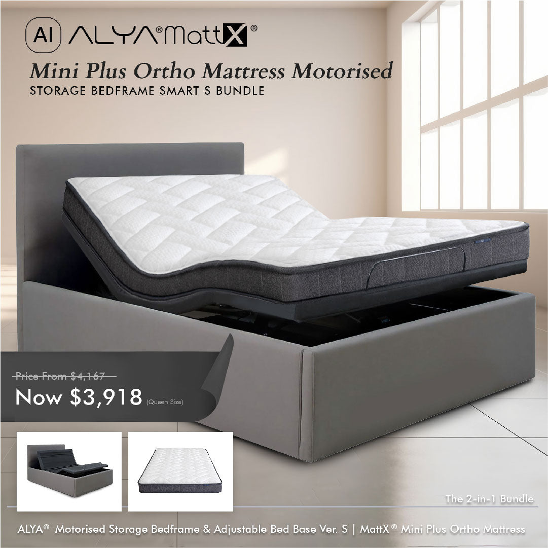 Mini Plus Ortho Mattress Motorised Storage Bedframe Smart S Bundle