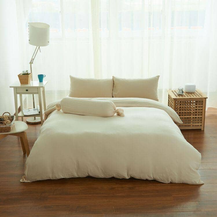 Cotton Pure™ Milky Beige Jersey Cotton Bundle Bed Set Bundle Bed Set Cotton Pure™ 