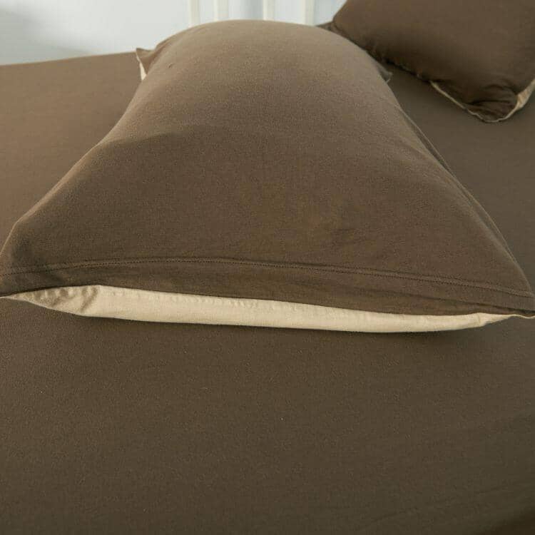 Cotton Pure™ Coyote Brown Jersey Cotton Bundle Bed Set Bundle Bed Set Cotton Pure™ 