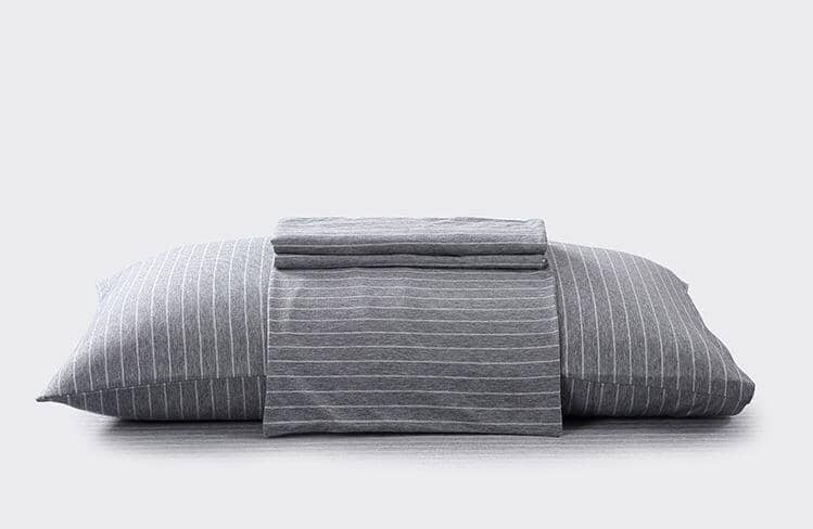 Cotton Pure™ Greyish Stripe Jersey Cotton Bundle Bed Set Bundle Bed Set Cotton Pure™ 
