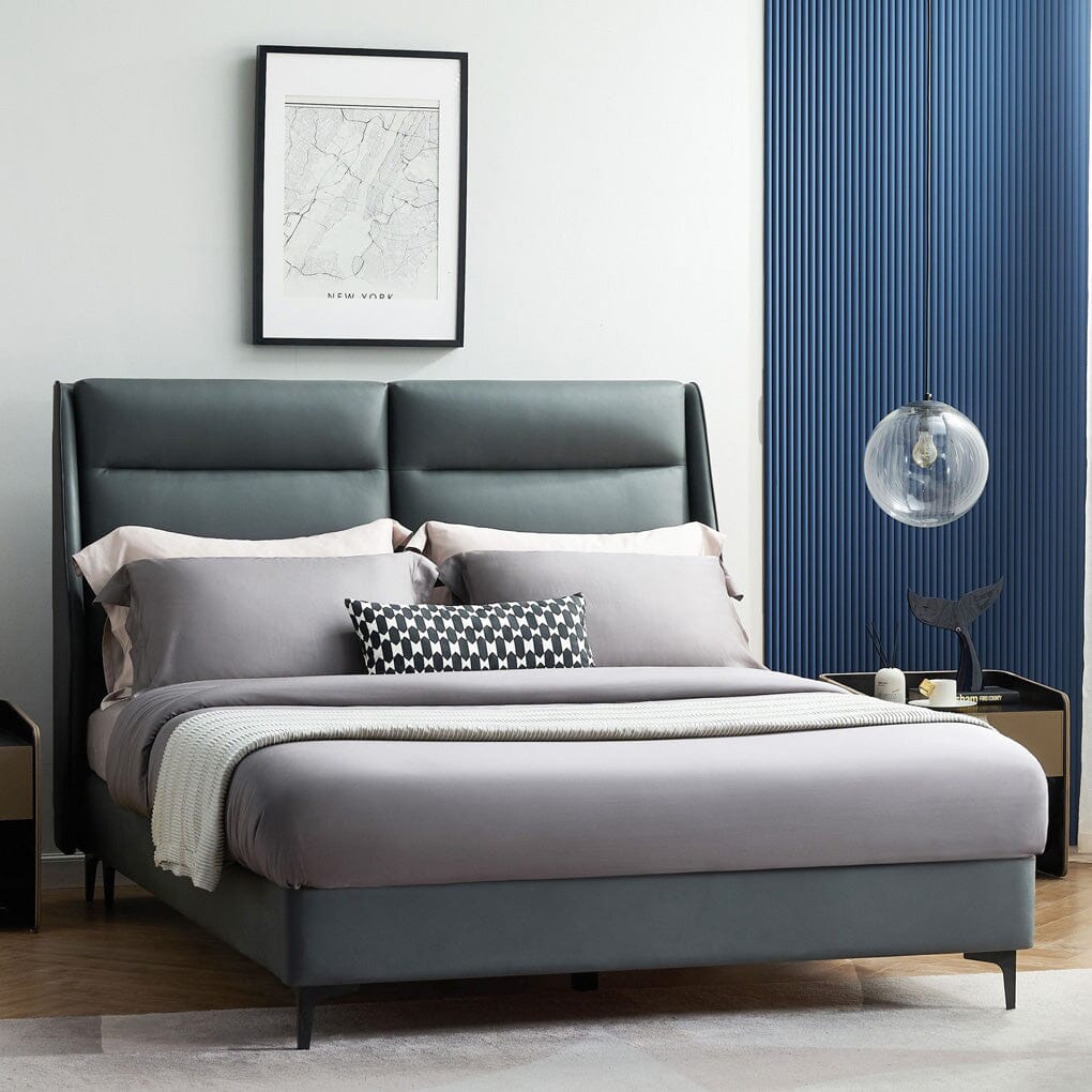 (Display Set) Harlow Bedframe - Grey Side Bed Frames Not specified 