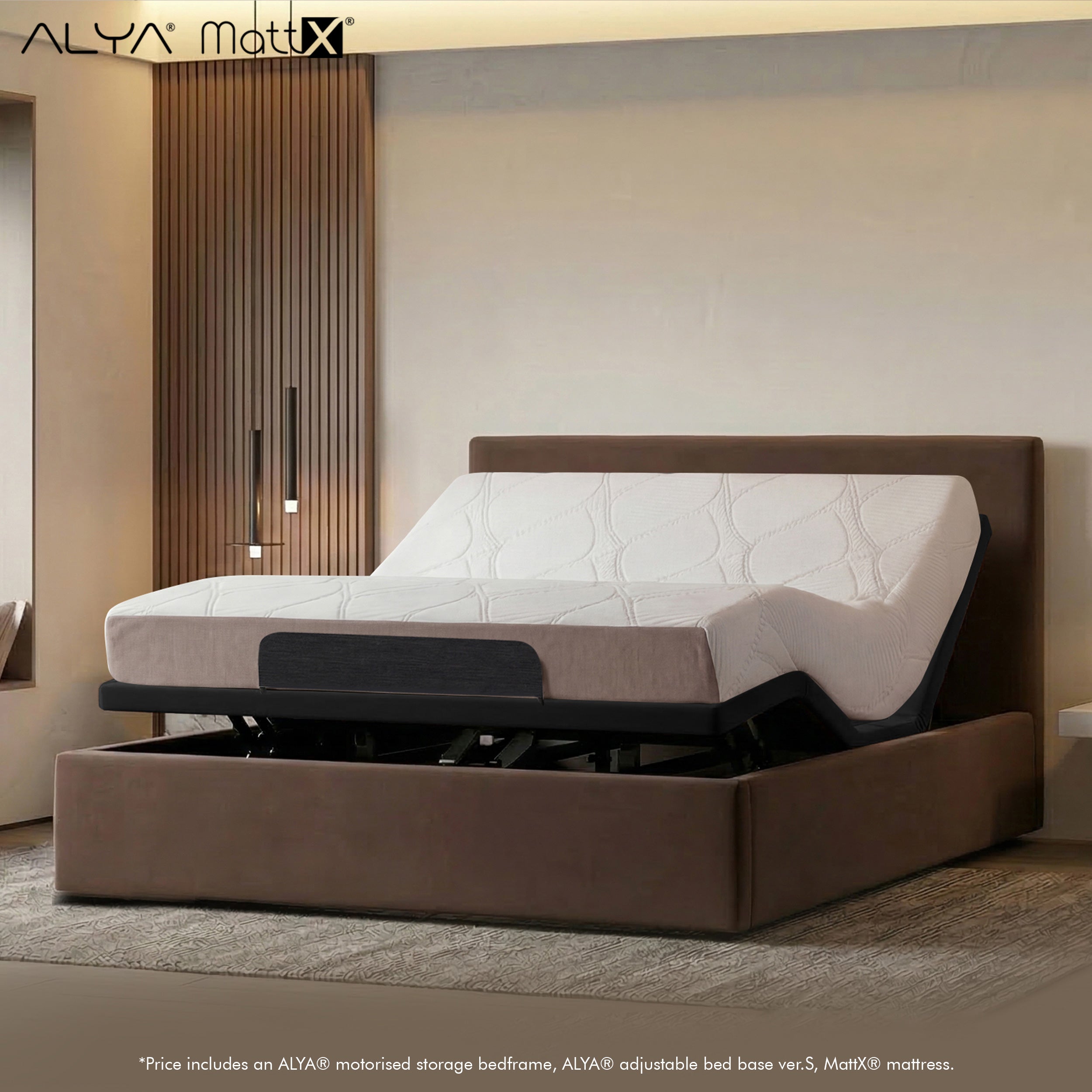 Latex Mattress Motorised Storage Bedframe Smart S Bundle