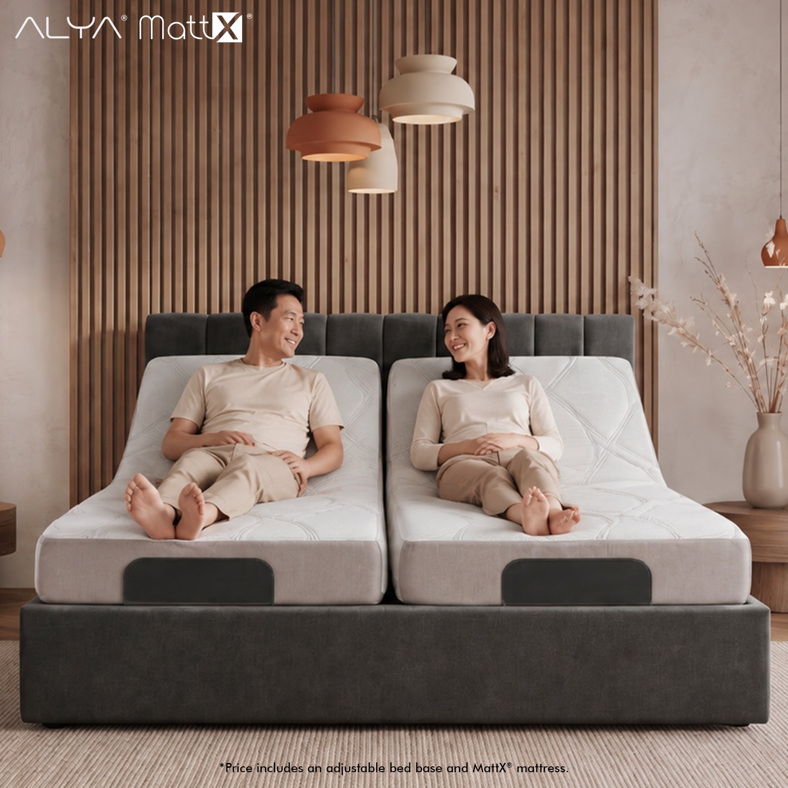 Latex Mattress Smart Bed Base SX Bundle