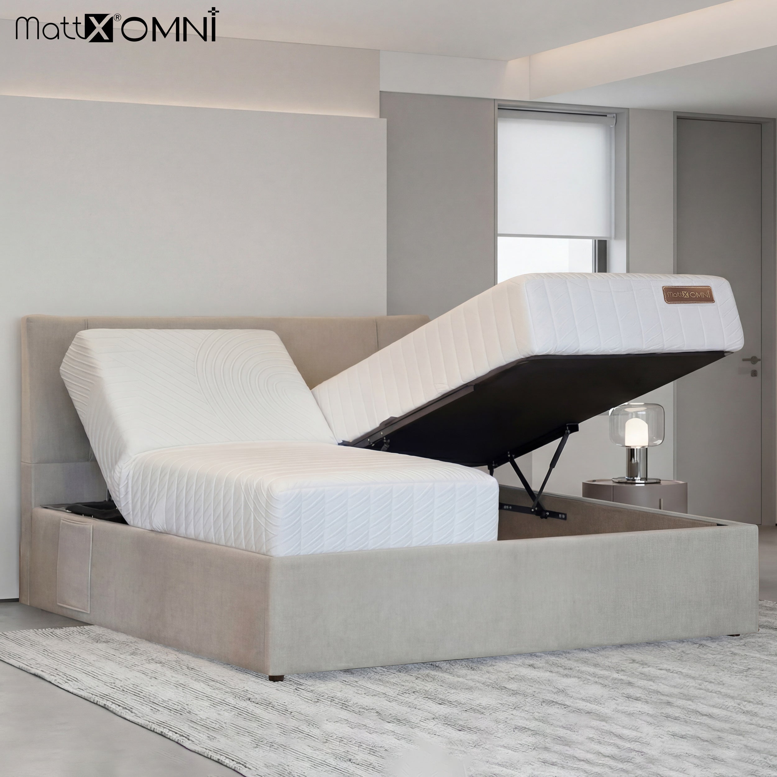 MattX® Omni SMART Bed 3 in 1 integrated - White