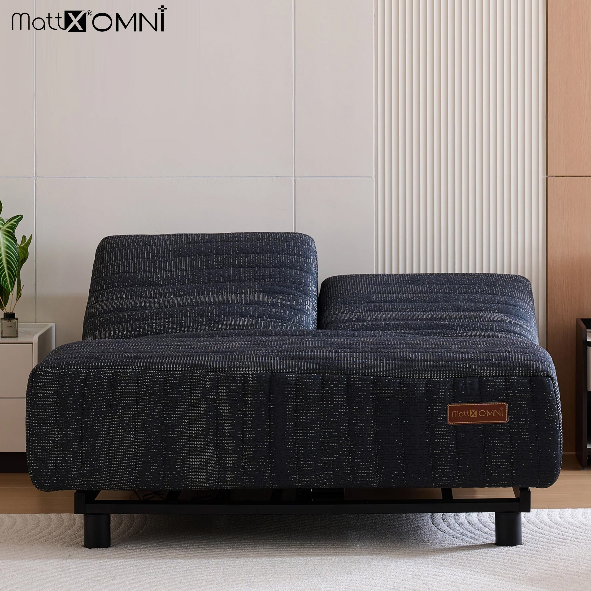 MattX® Omni SMART Bed - Black DUAL