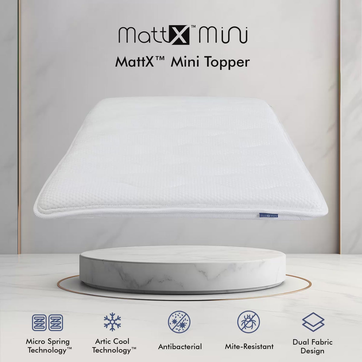 MattX Mini Topper | Enhance Your Mattress Comfort | Affairs.sg