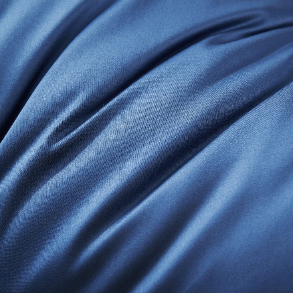 Hotelier Prestigio™ Cerulean Blue with Lace Trim Bundle Bed Set - Bedding Affairs
